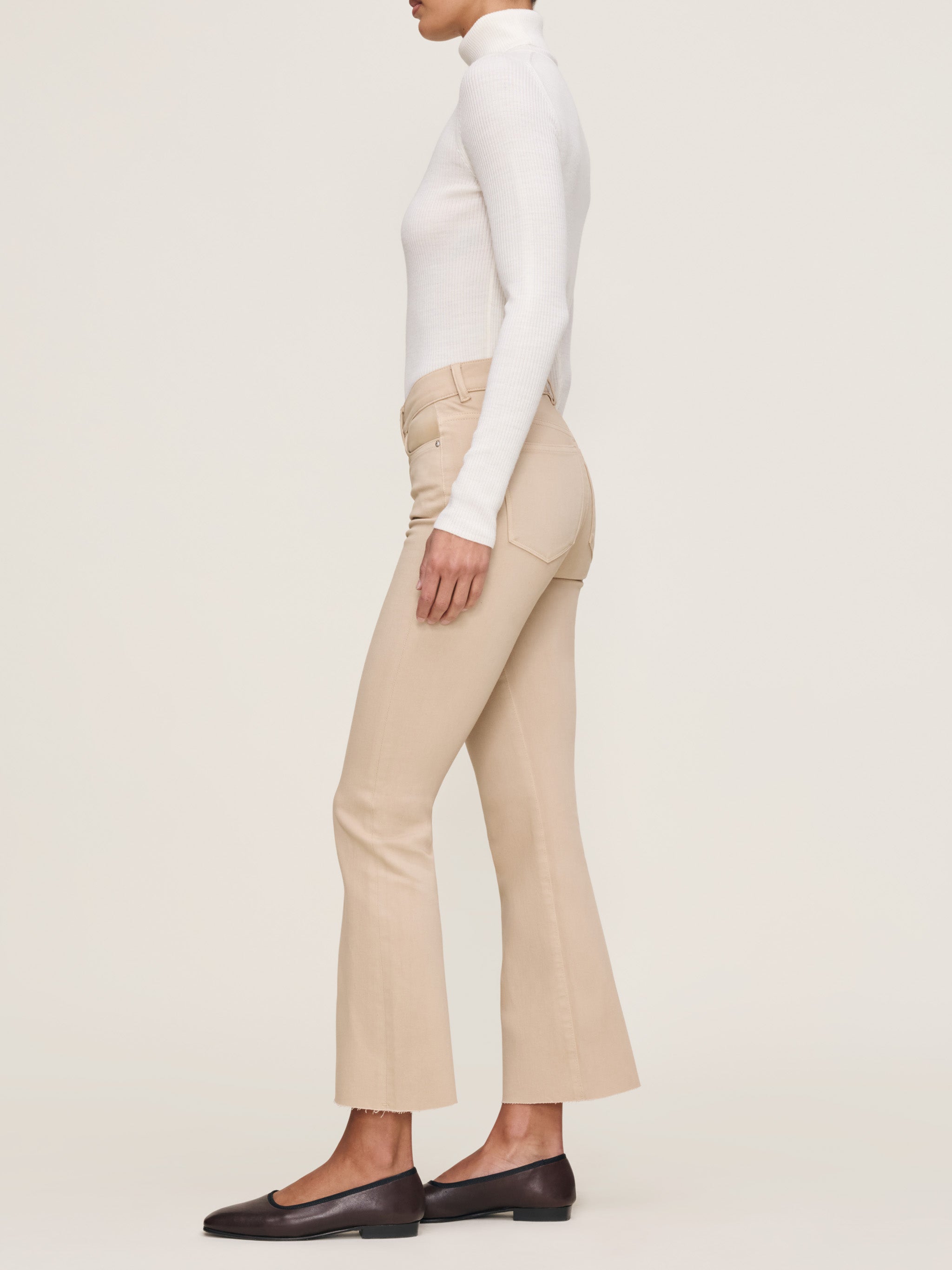 Women's bootcut khaki jean