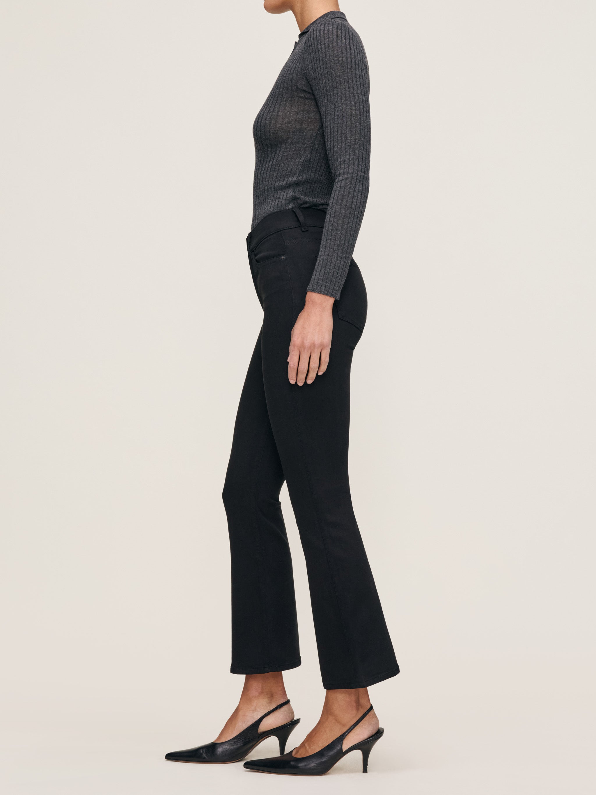 women's bootcut black jean