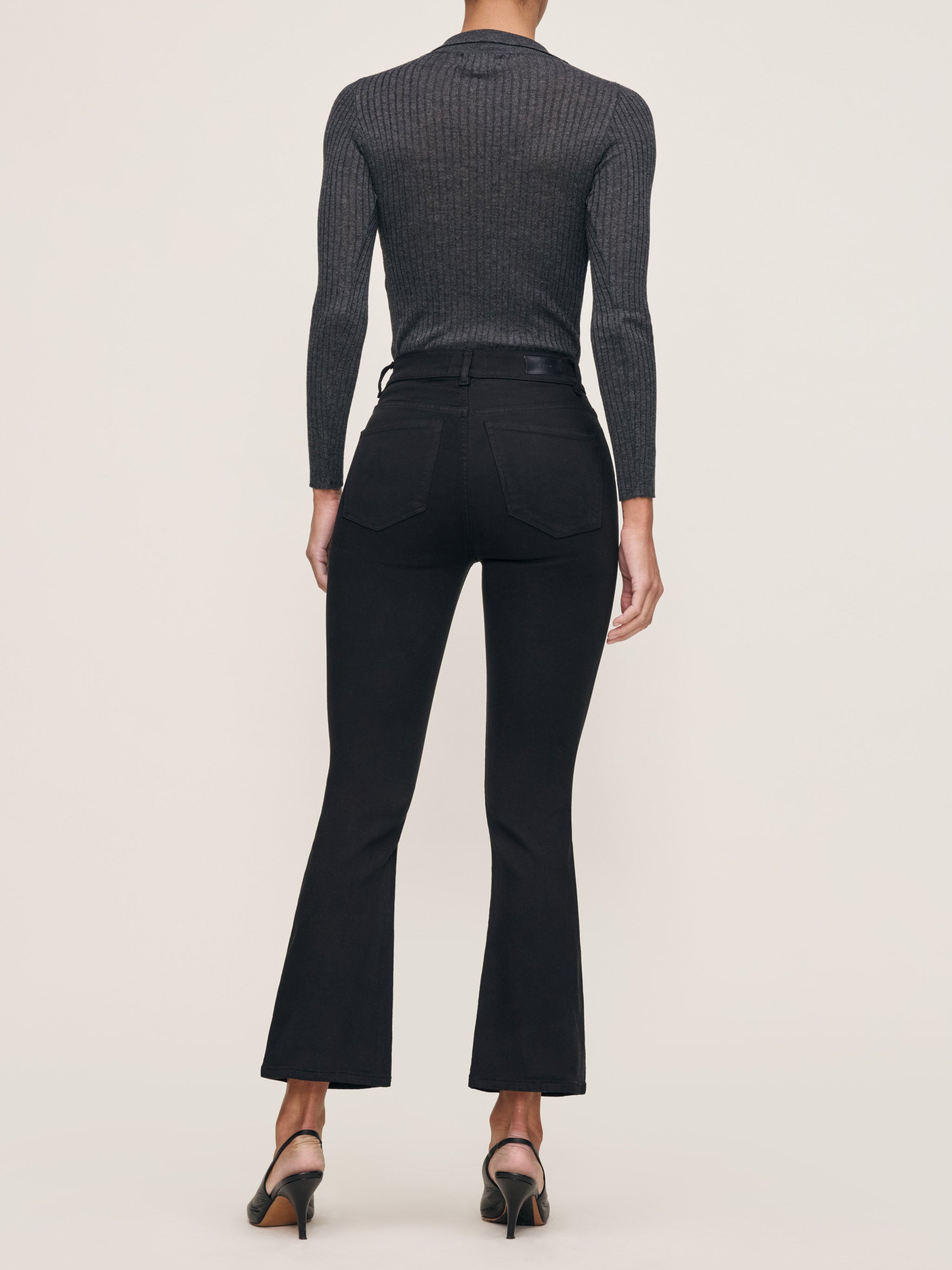 women's bootcut black jean