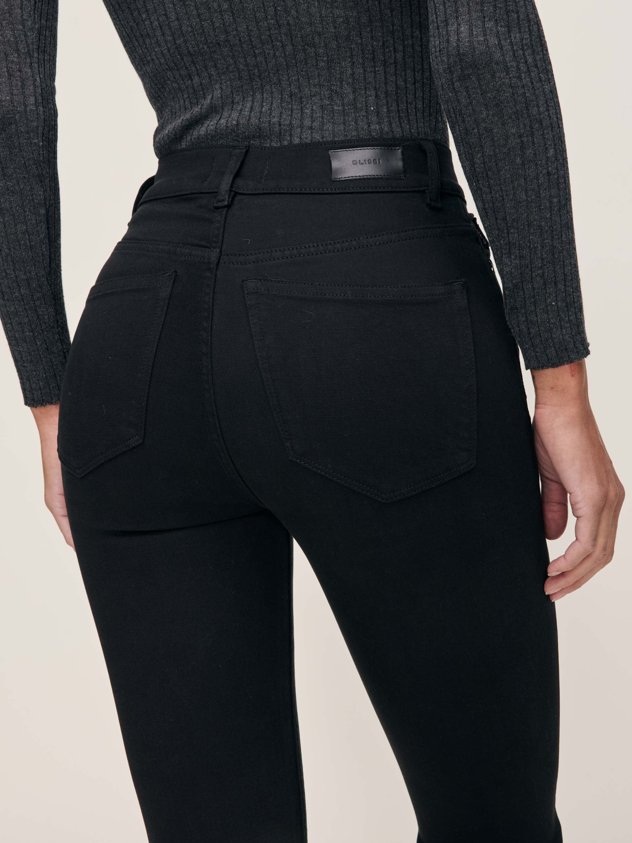 women's bootcut black jean