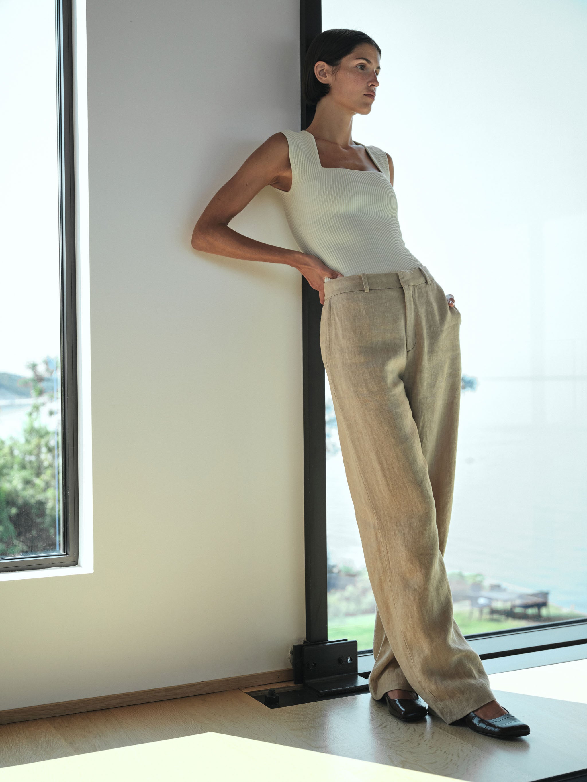 Mabel Straight High Rise Trouser 31.25
