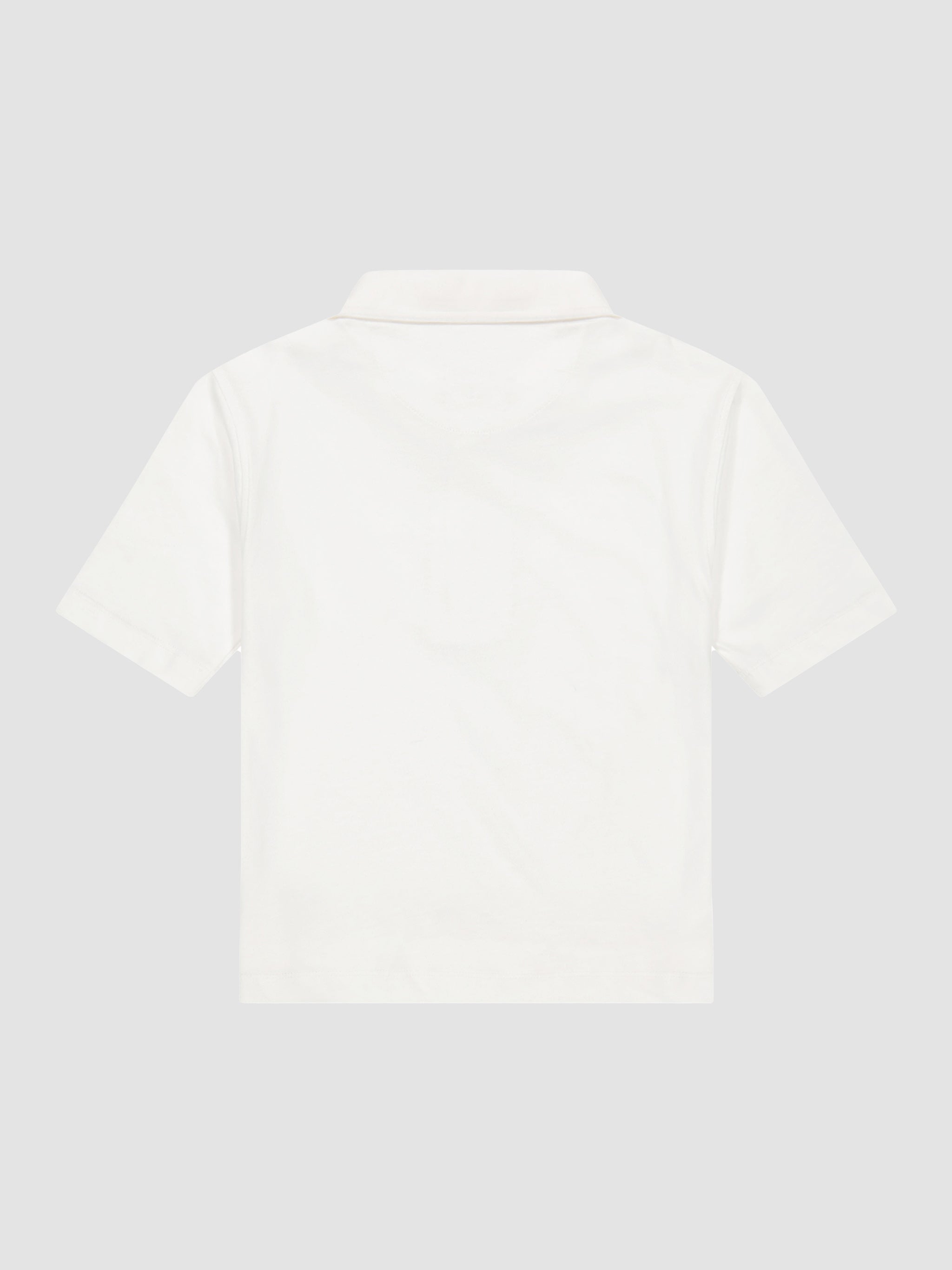 Short Sleeve Polo | White