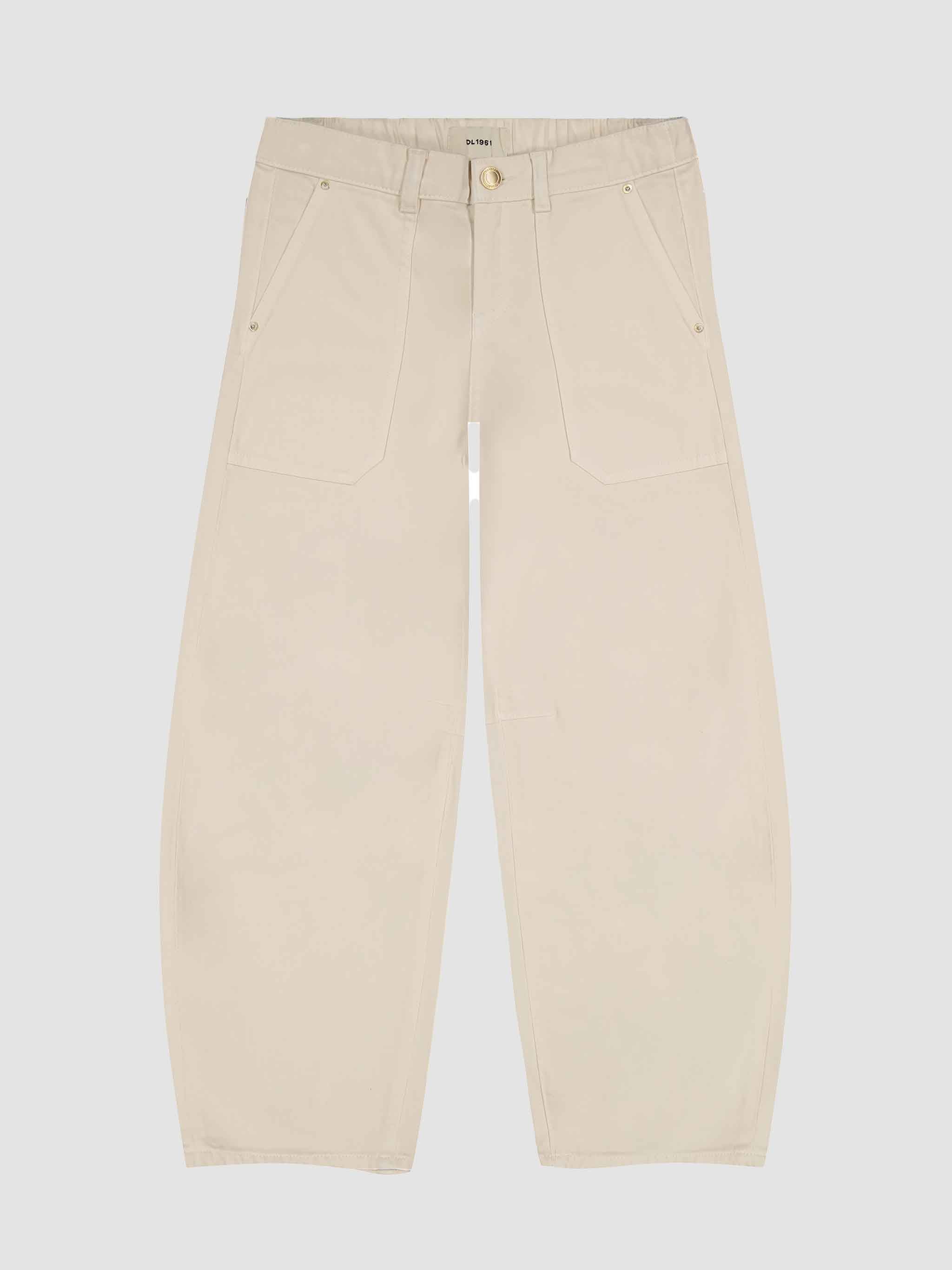 Lilia Barrel Pull-On Jeans | Flax