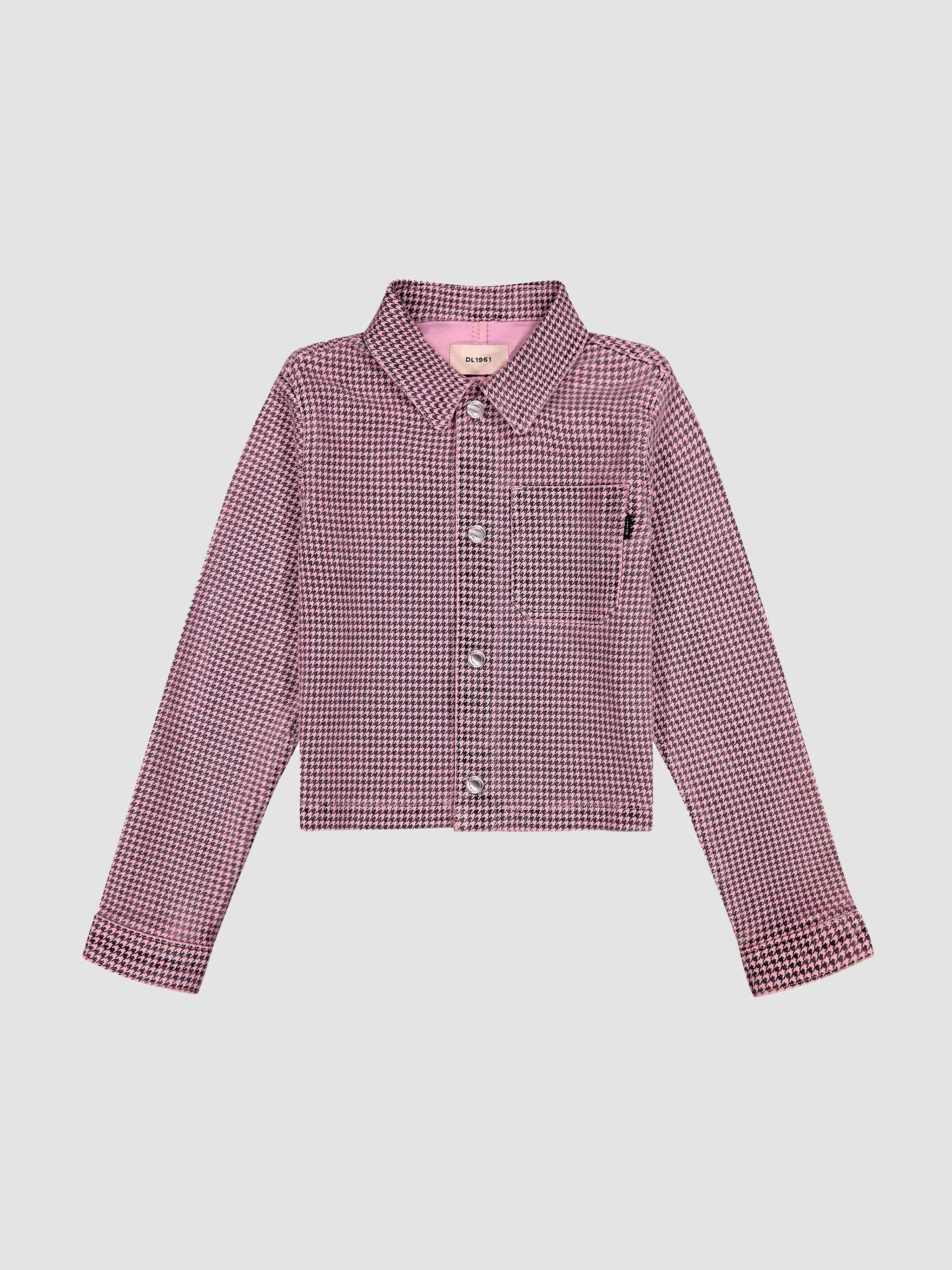 Manning Jacket | Pink Houndstooth