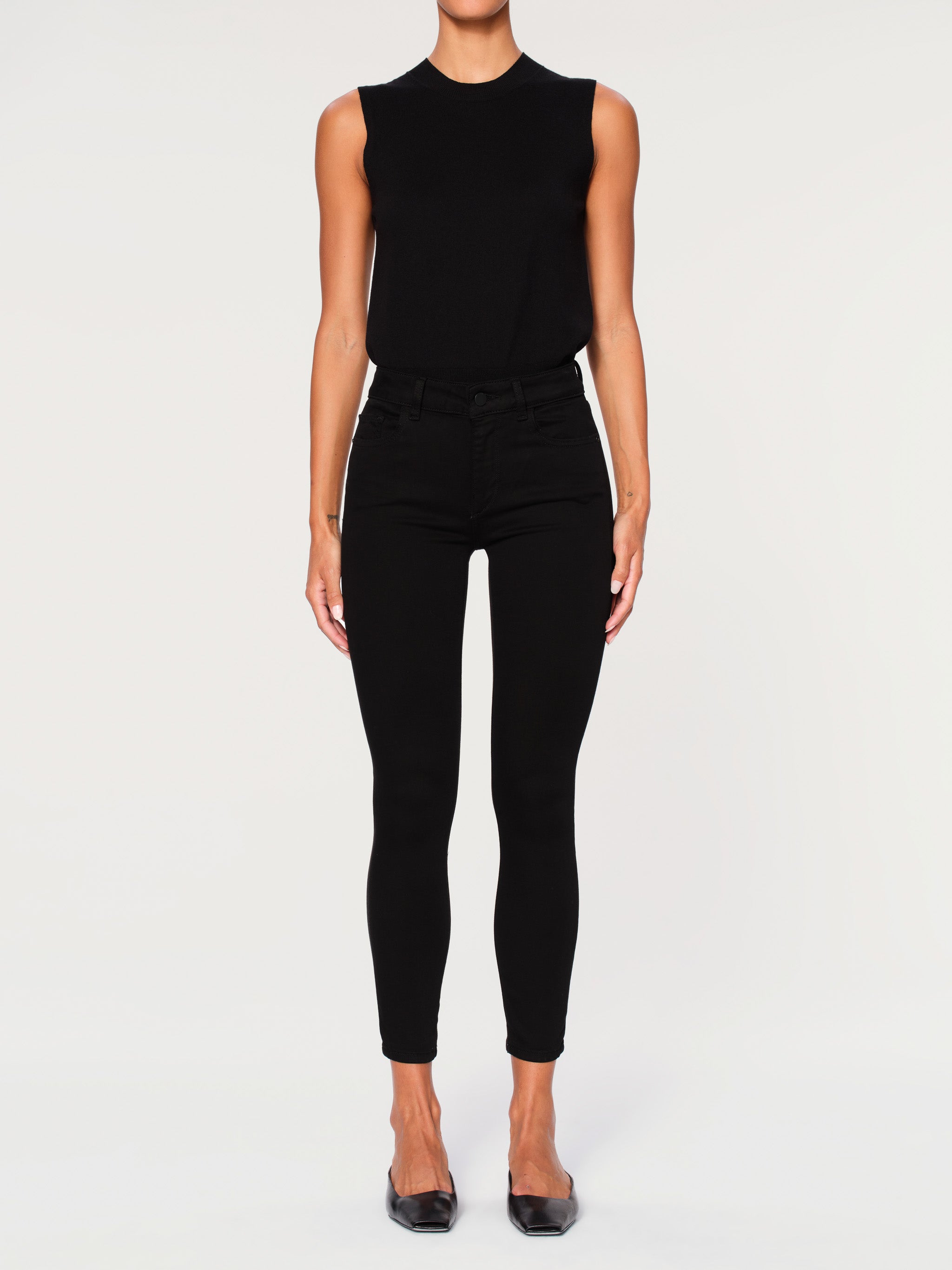 Florence Skinny Mid Rise Instasculpt™ Crop Jeans | Hail