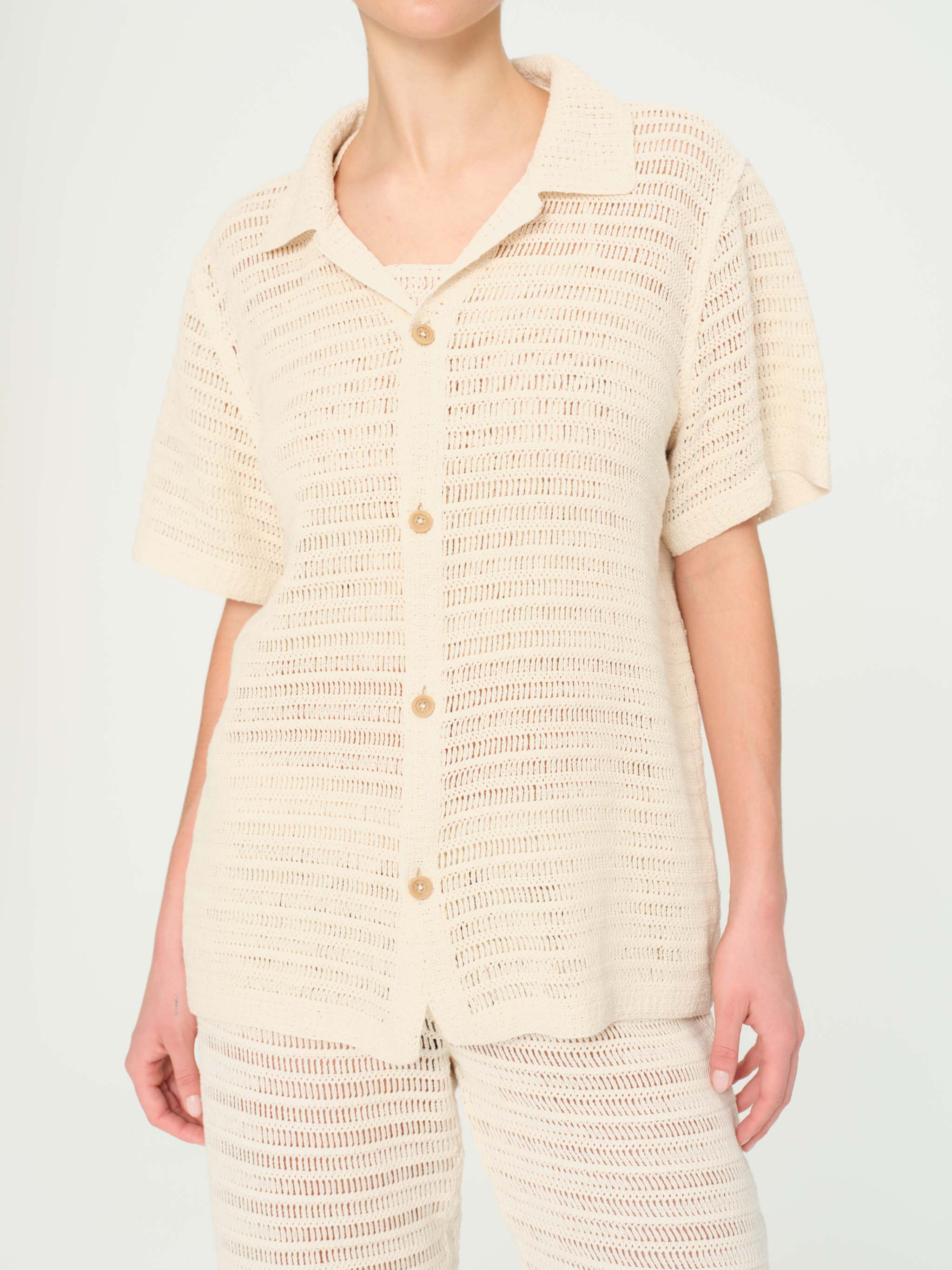 Hugh Shirt Unisex | Cream