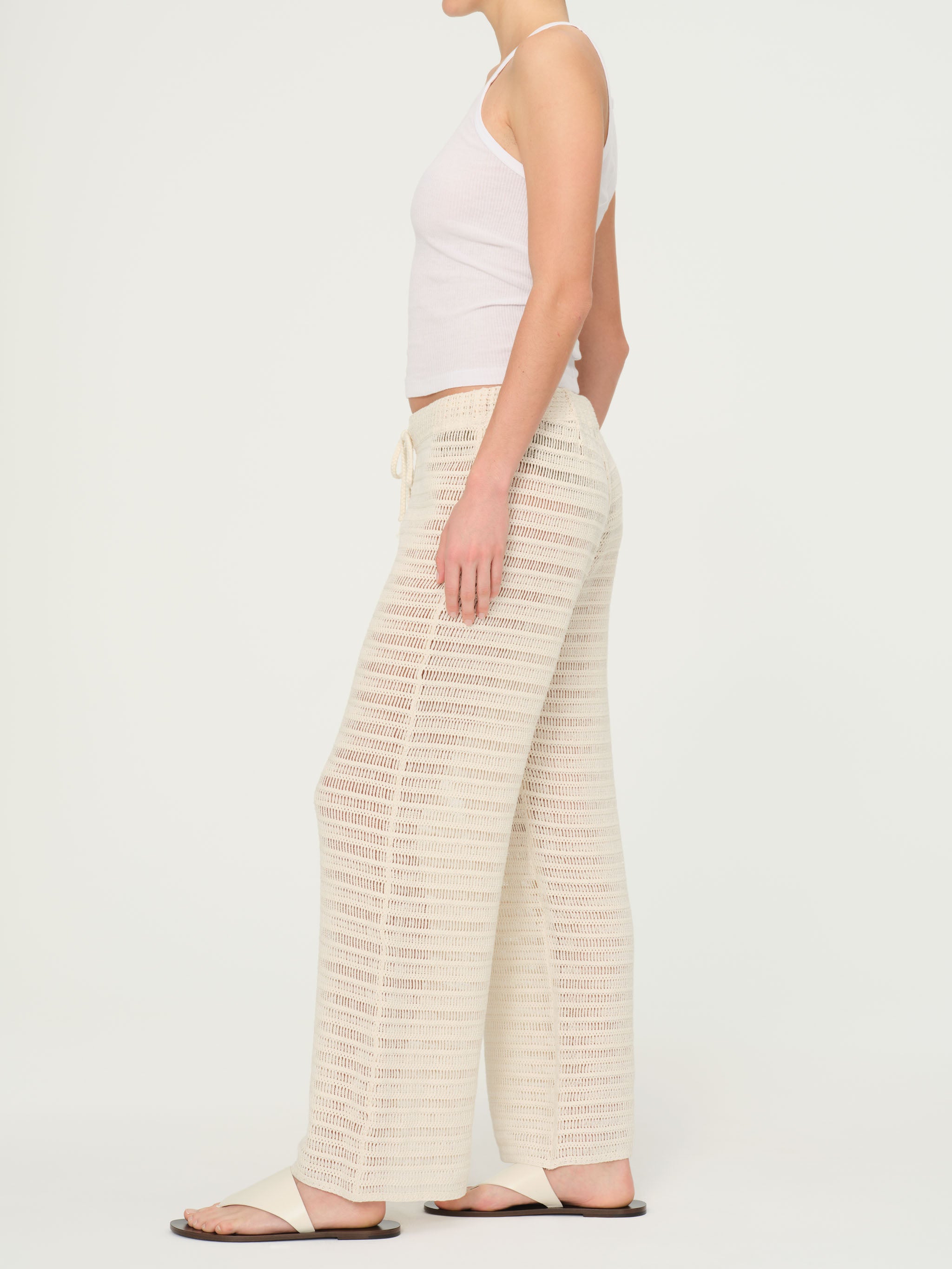women's straight white pants