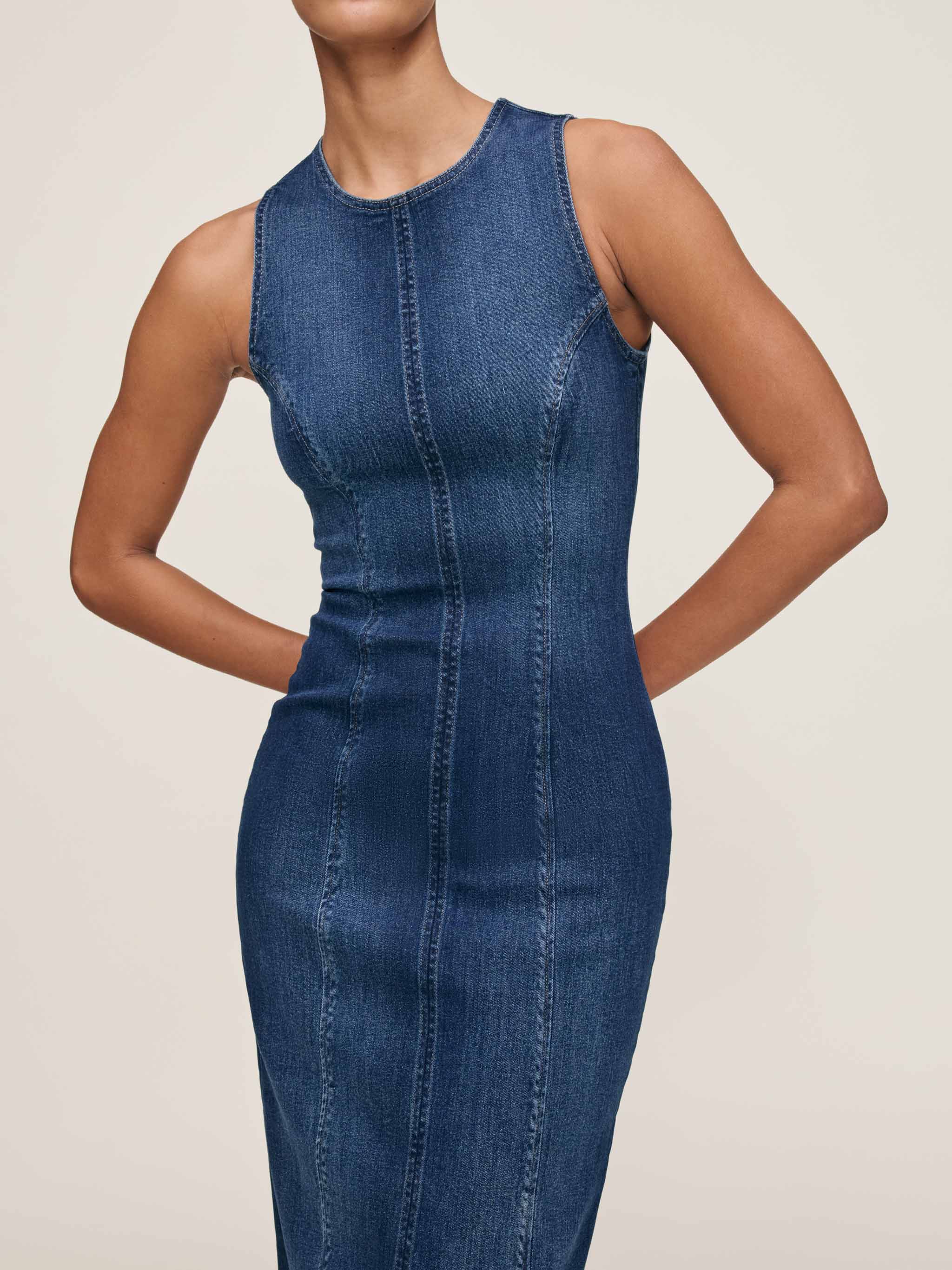 women's dress blue denim