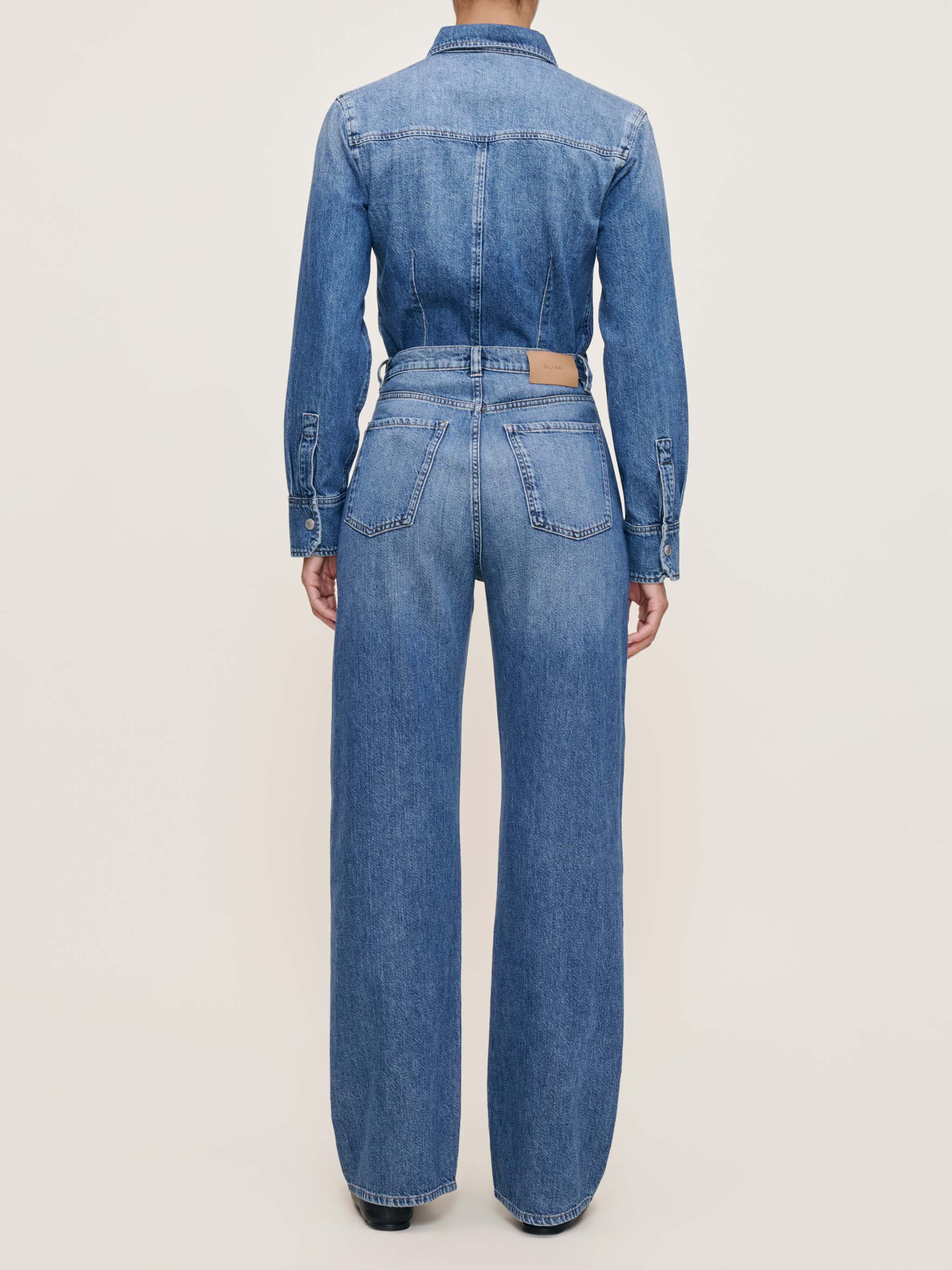 women's shirt blue denim