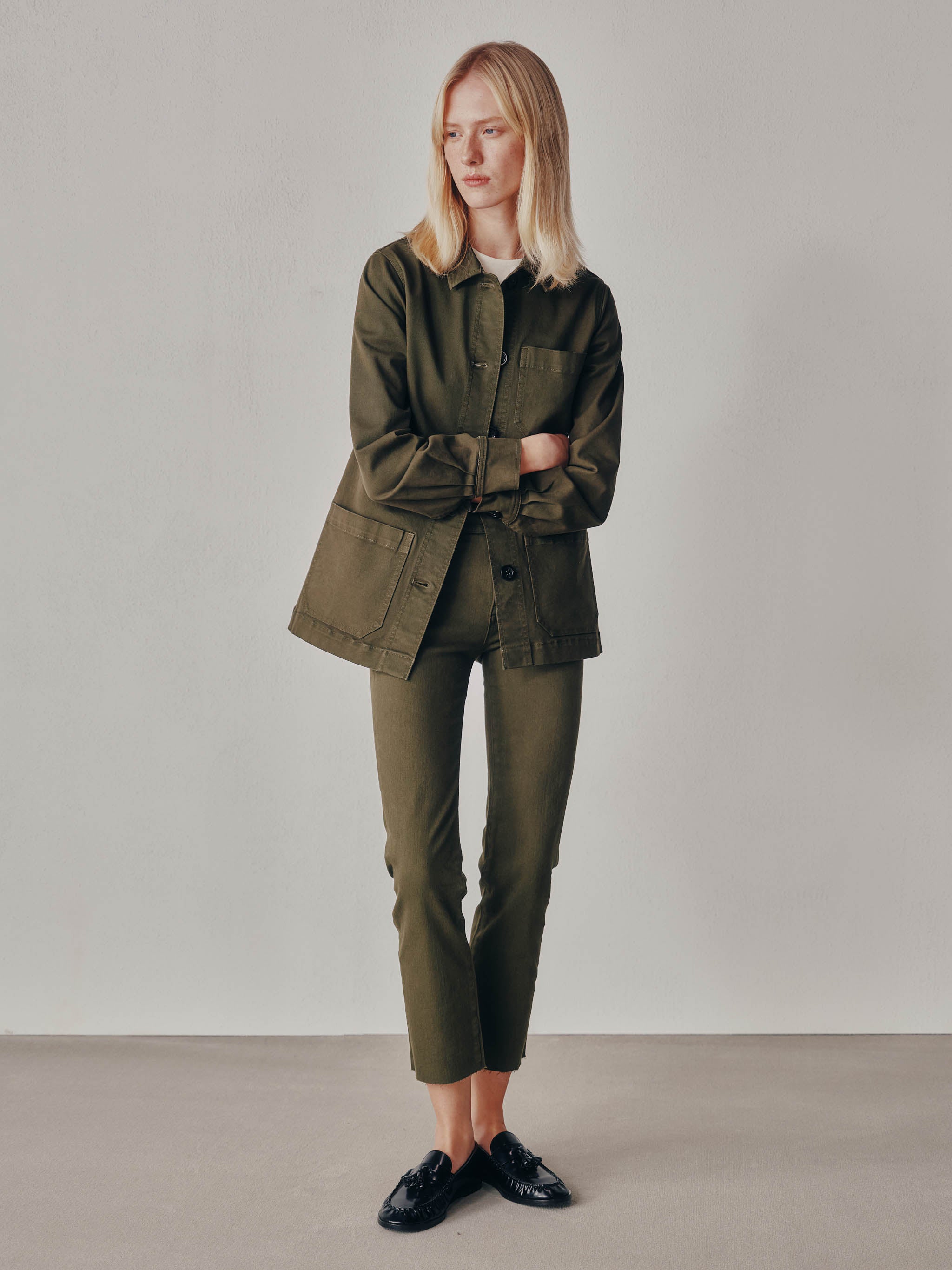 women's coat green