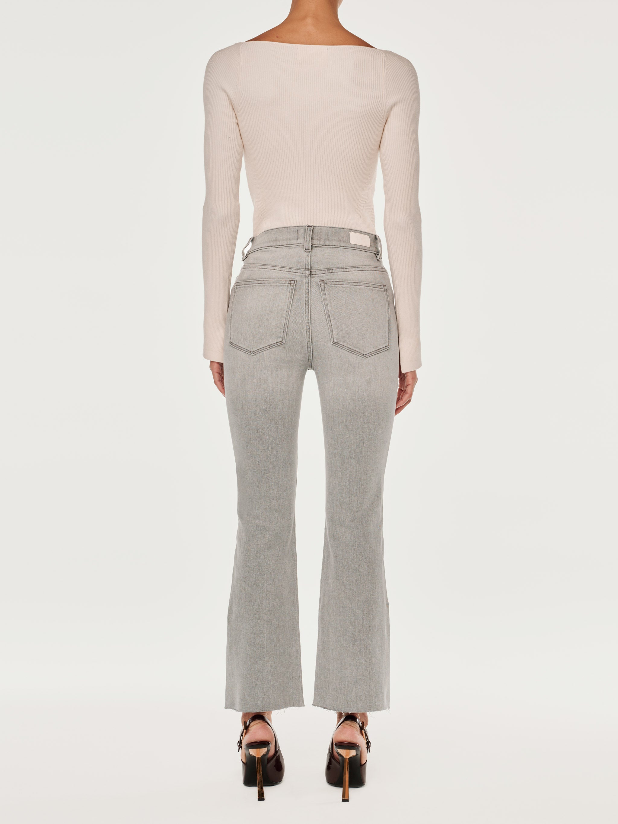 Bridget Boot High Rise Instasculpt™ Crop Jeans | Lt Smoke