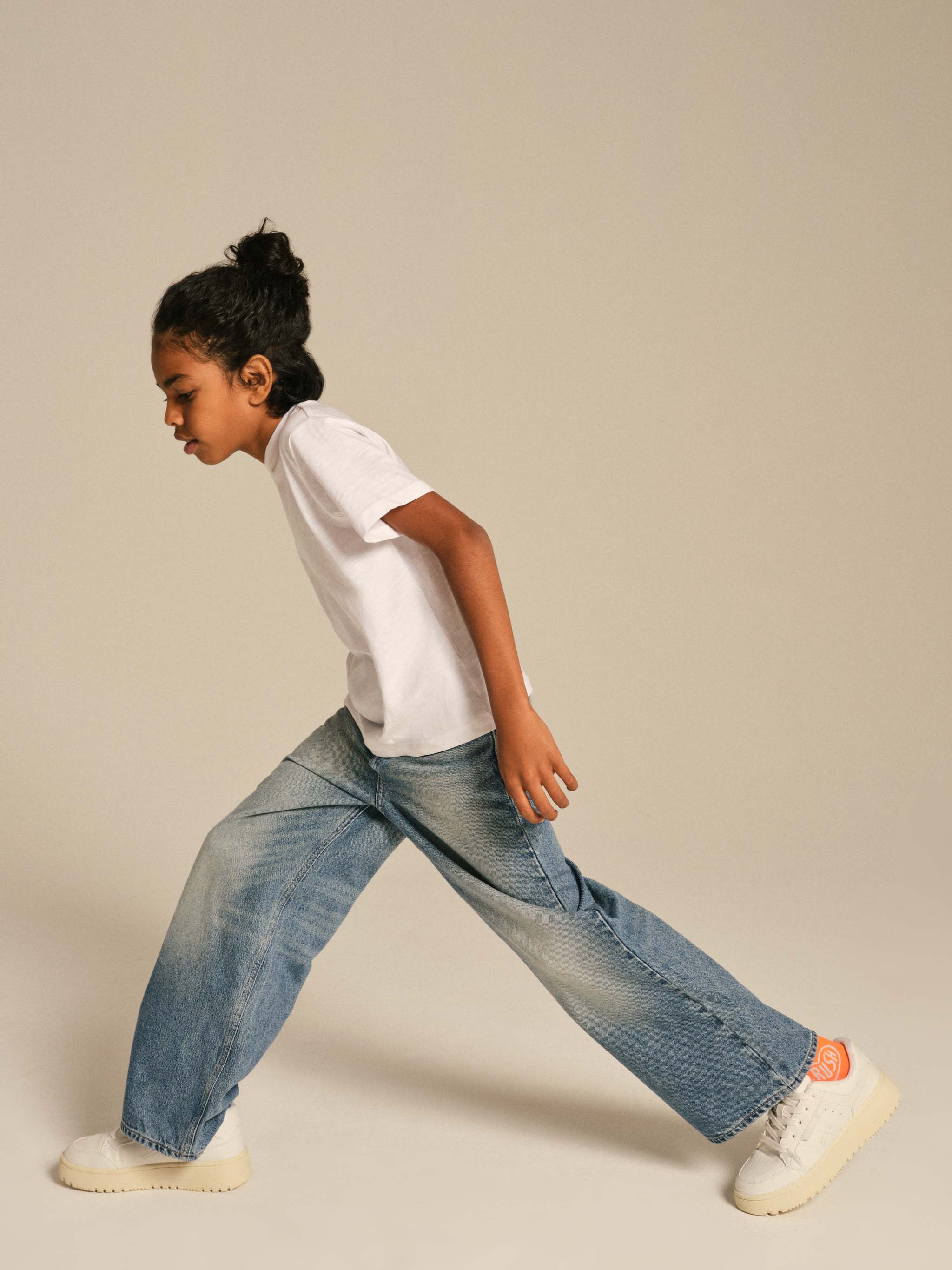 Zeke Wide Leg Jeans | Aged Mid