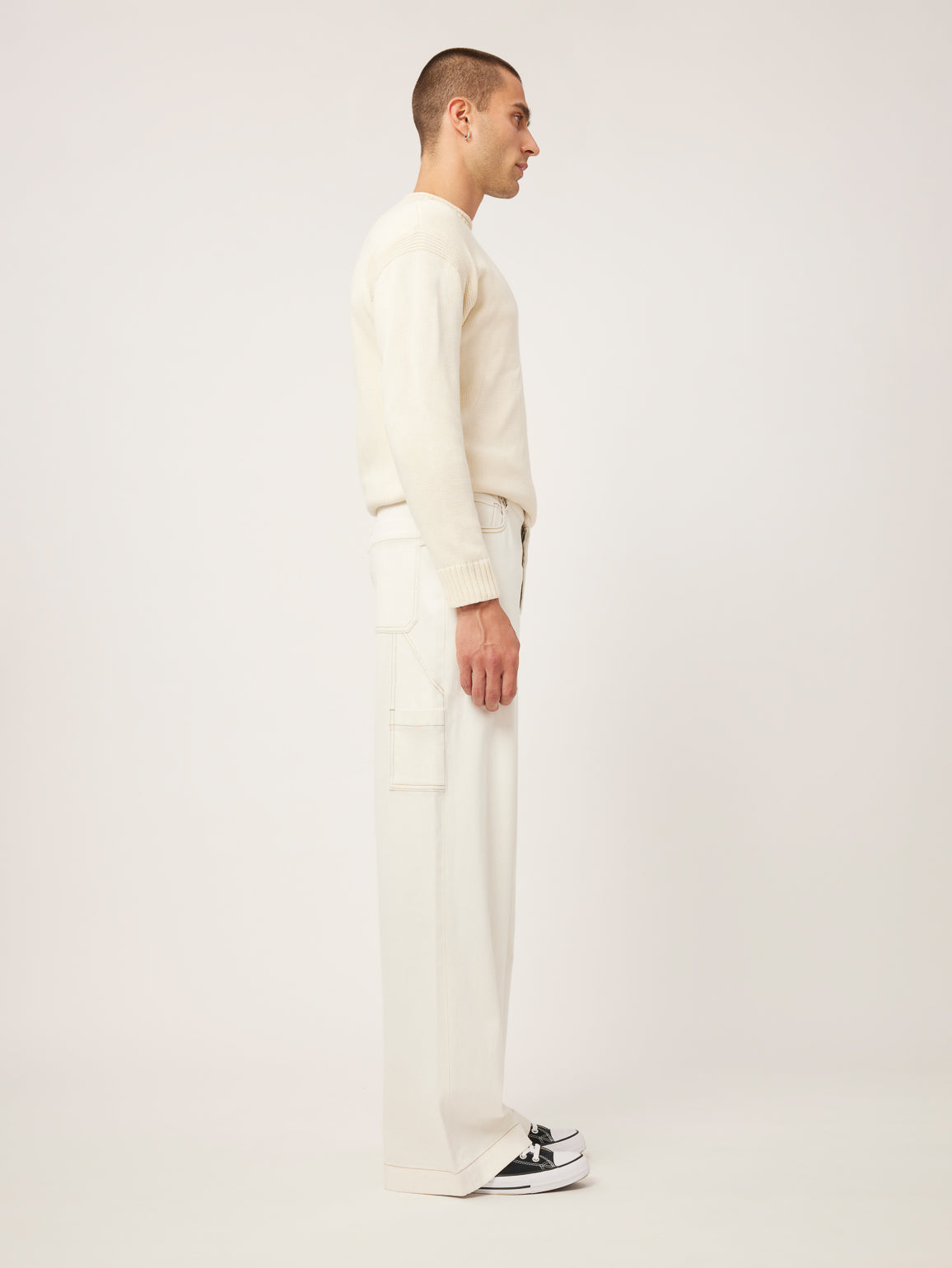 Glen Wide Leg | Eggshell