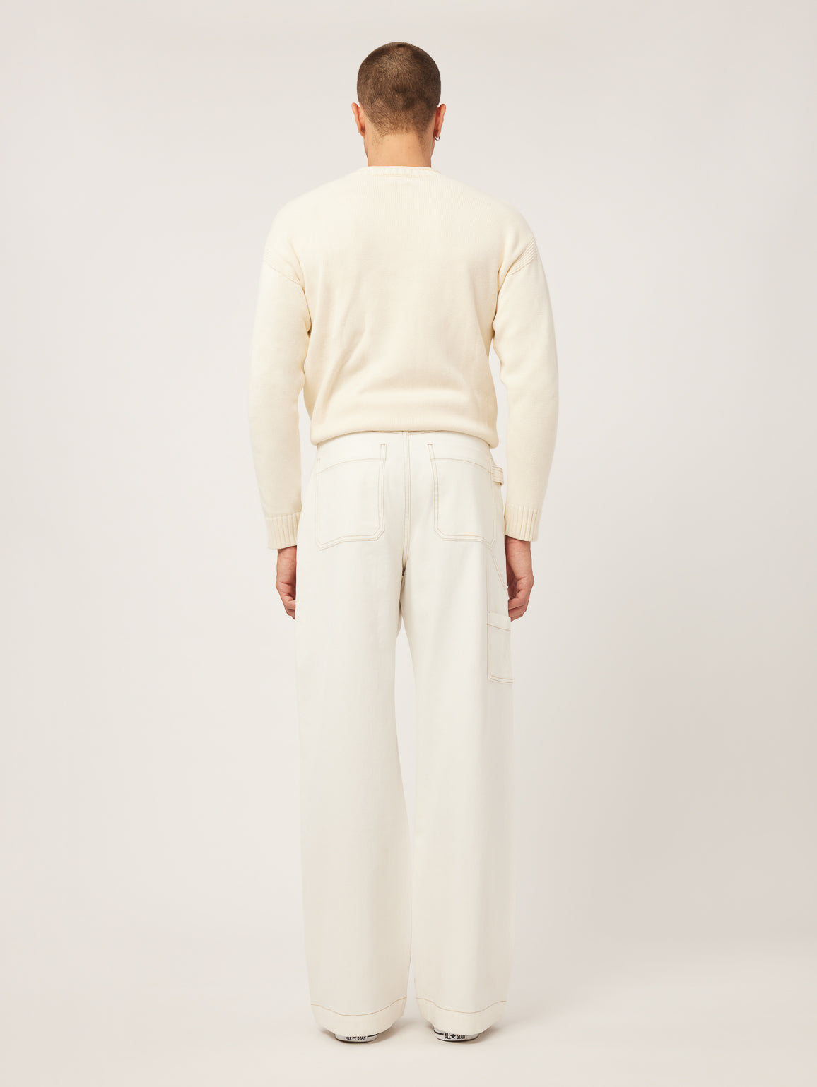 Glen Wide Leg | Eggshell
