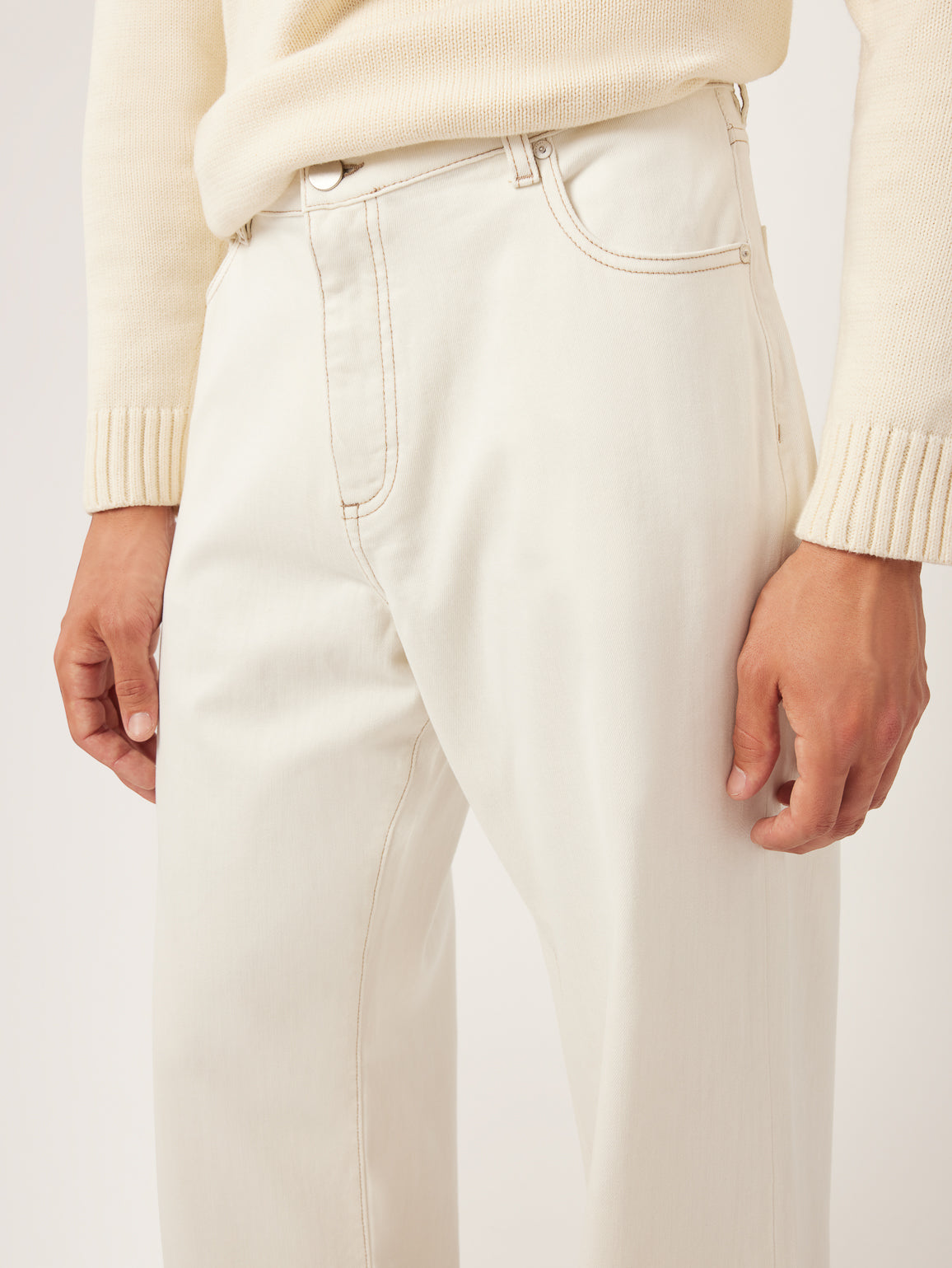 Glen Wide Leg | Eggshell