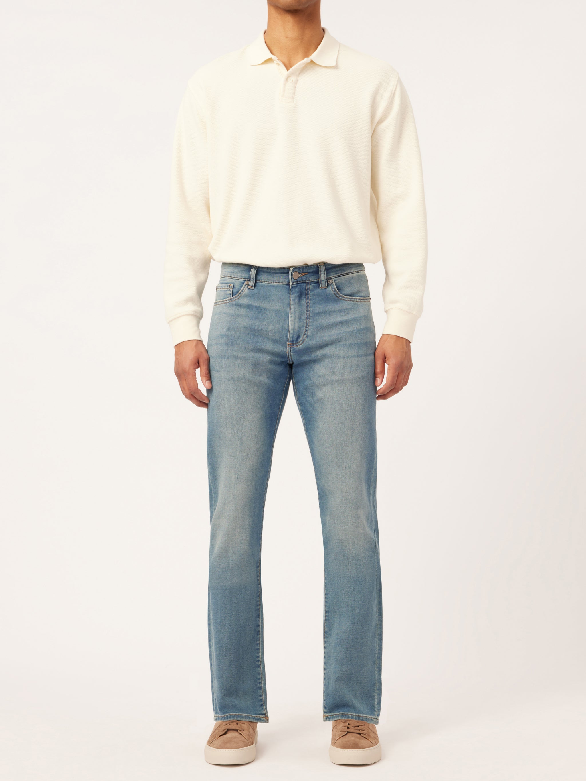 Russell Slim Straight | Bungalow (Light-to-Mid-Indigo)