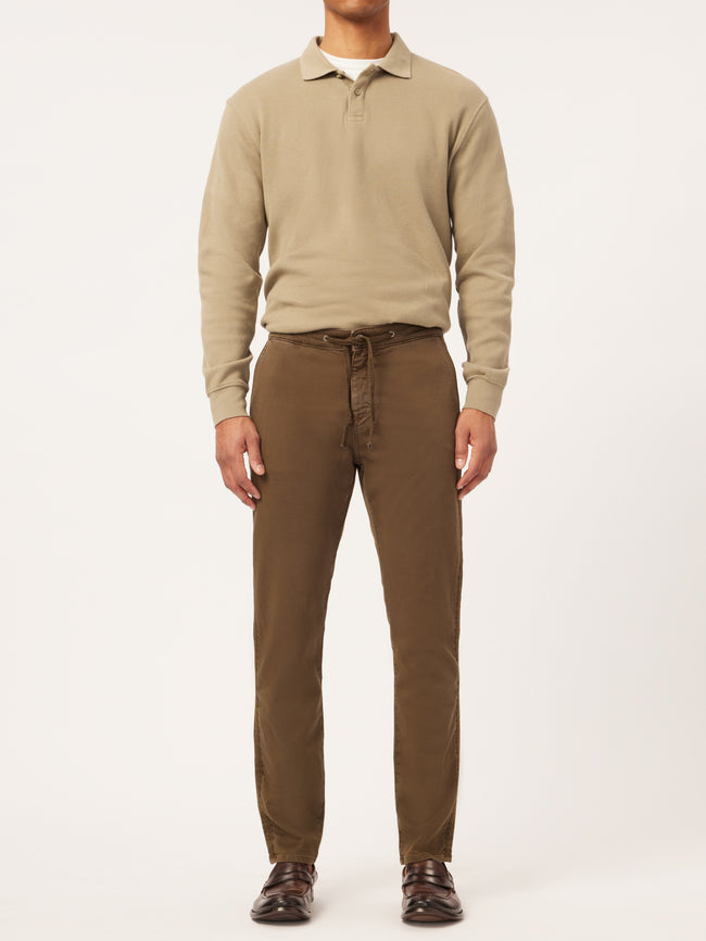 Jay Track Chino | Army Green Stripe
