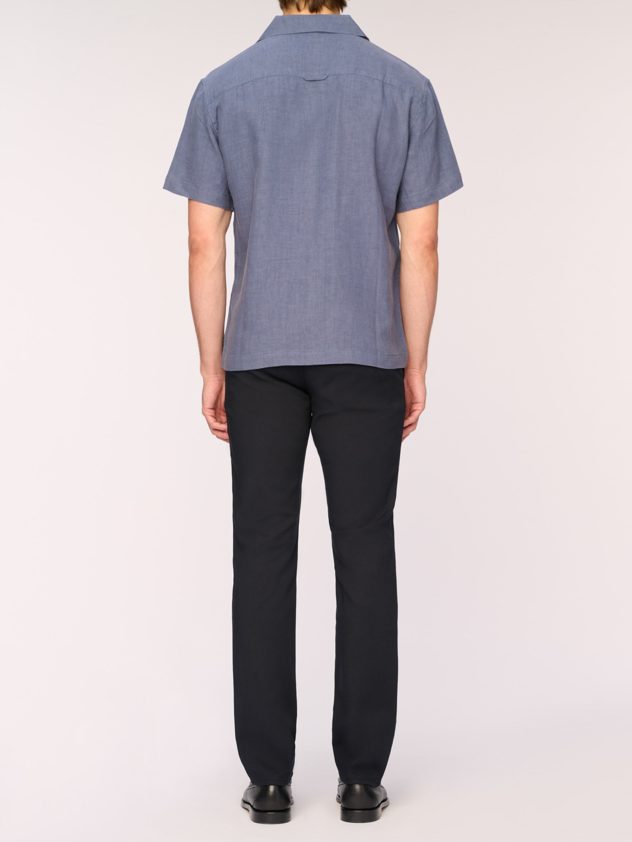Hugh Shirt | Slate Blue Linen