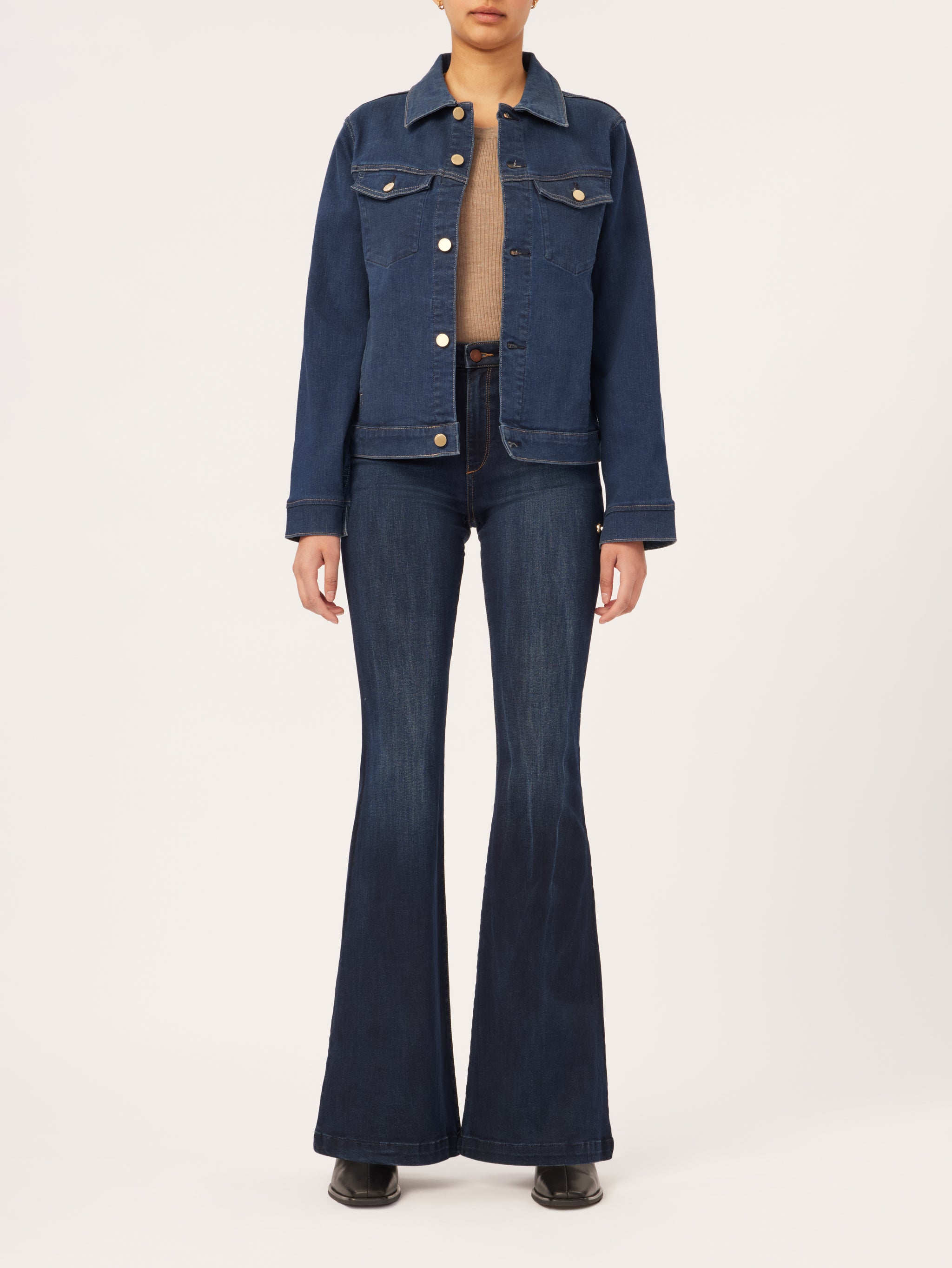 Vika Jacket Classic Denim | Mediterranean