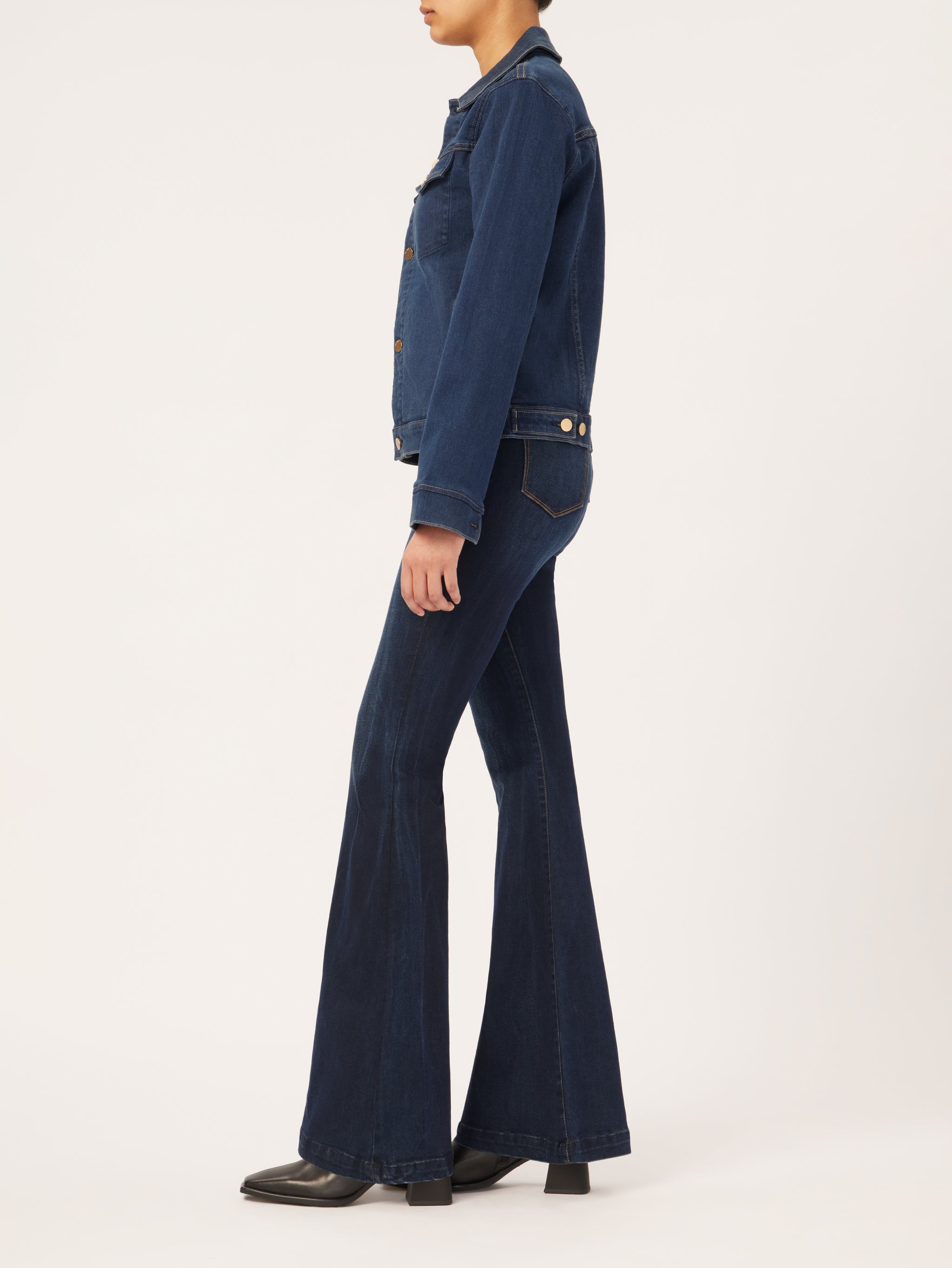 Vika Jacket Classic Denim | Mediterranean