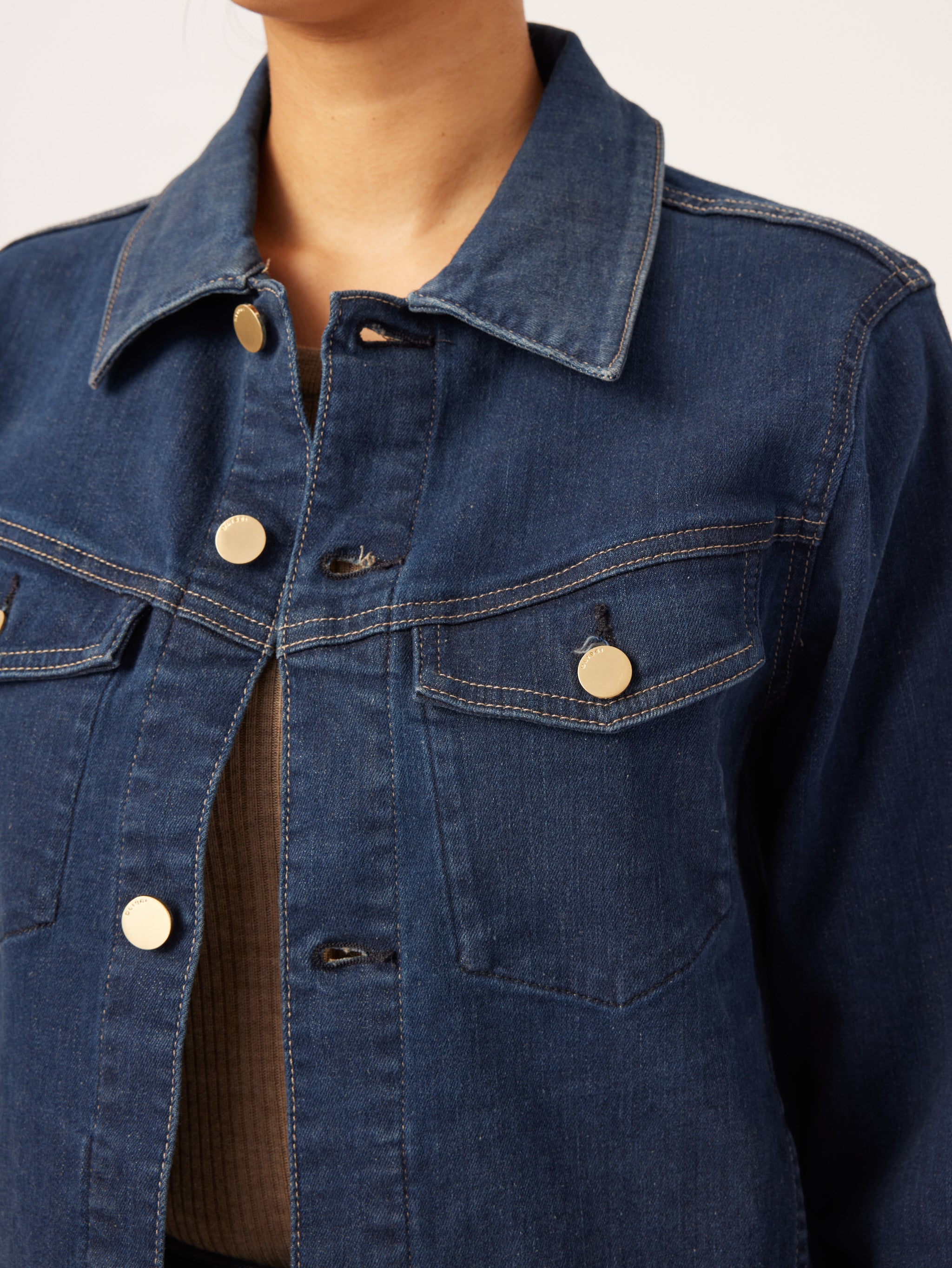 Vika Jacket Classic Denim | Mediterranean