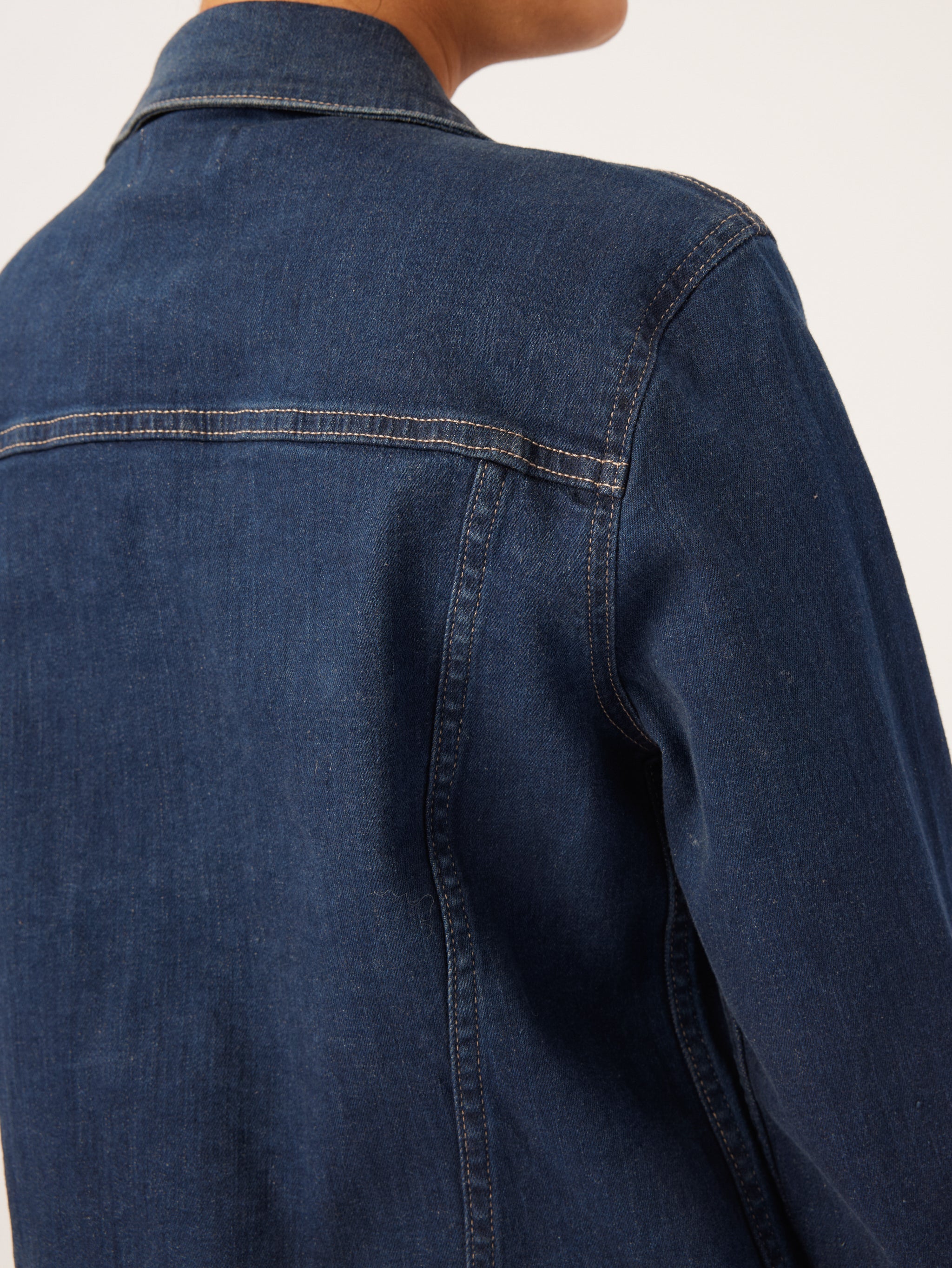 Vika Jacket Classic Denim | Mediterranean