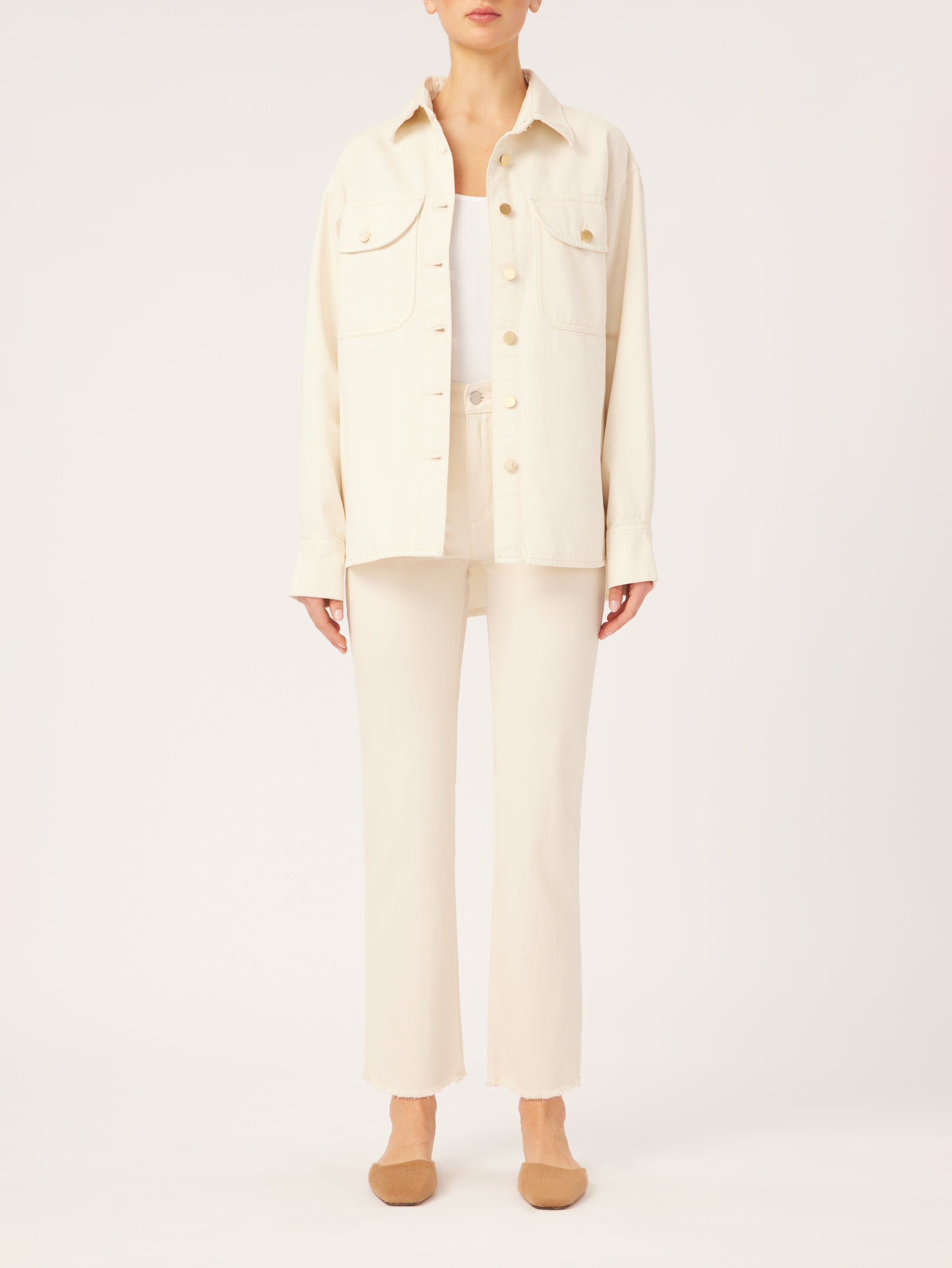 Faye Shirt | Eggshell