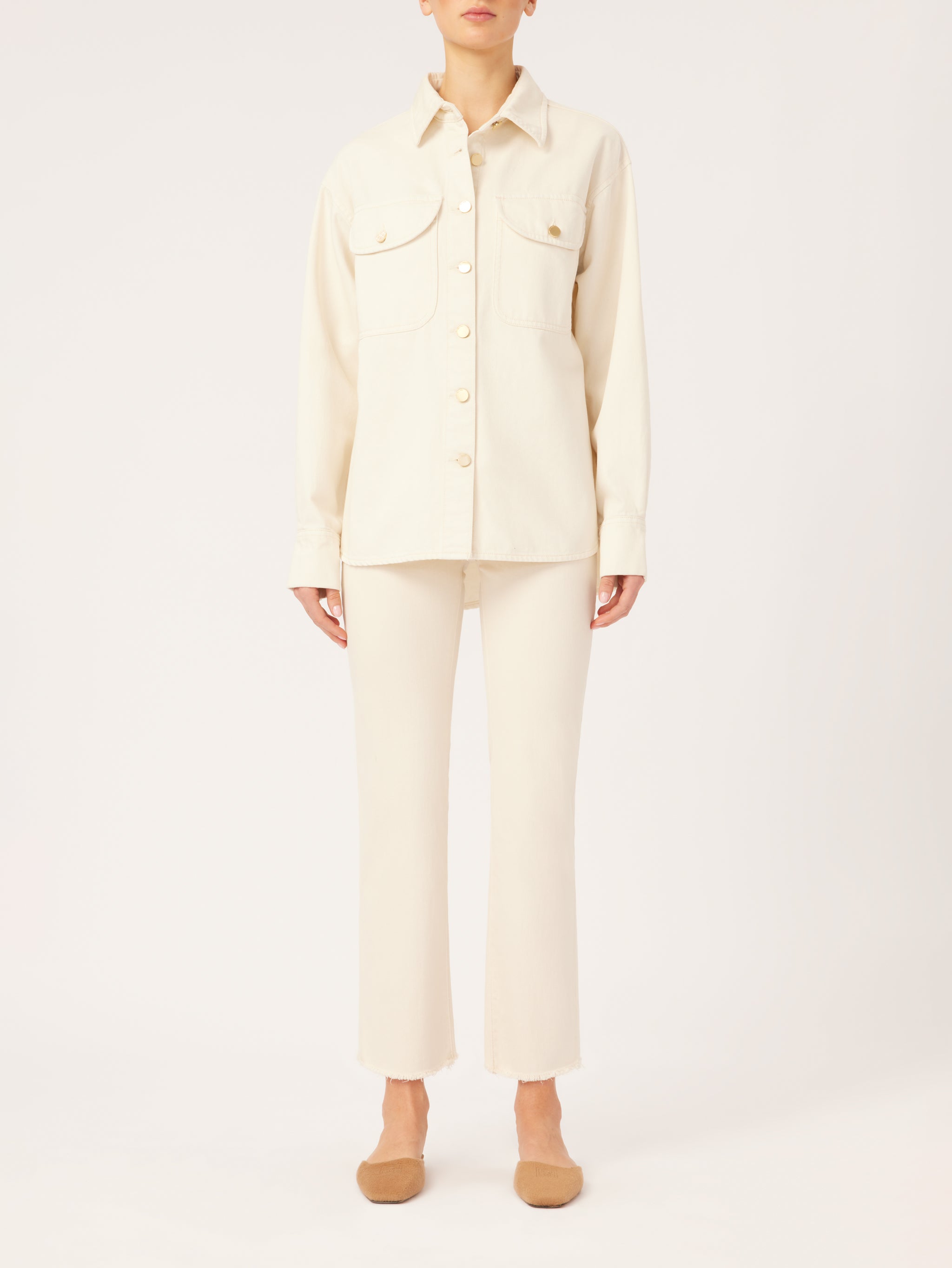 Faye Shirt | Eggshell