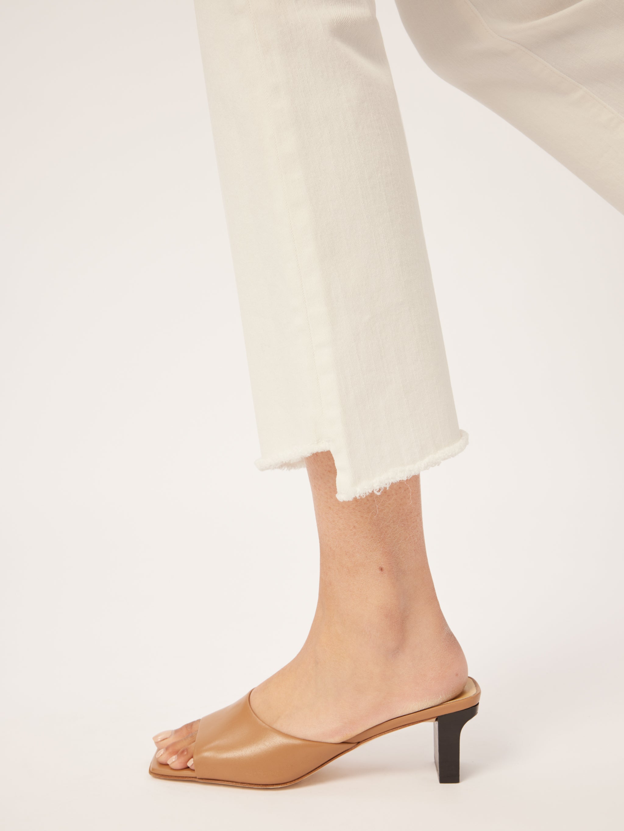 Bridget Boot High Rise Instasculpt Crop  | Milk Frayed