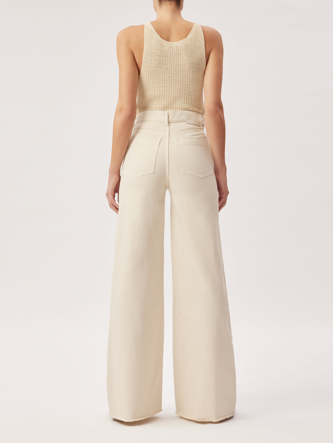 Hepburn Extra Wide Leg High Rise Vintage | Ecru