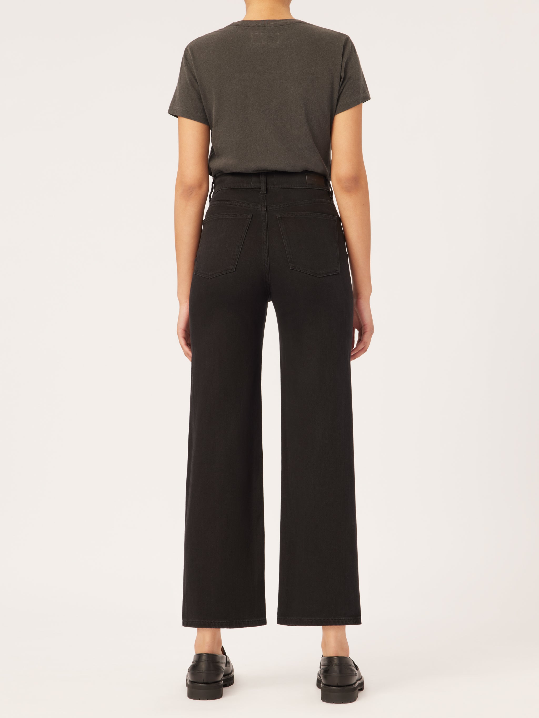 Hepburn Wide Leg High Rise Vintage | Jet Black