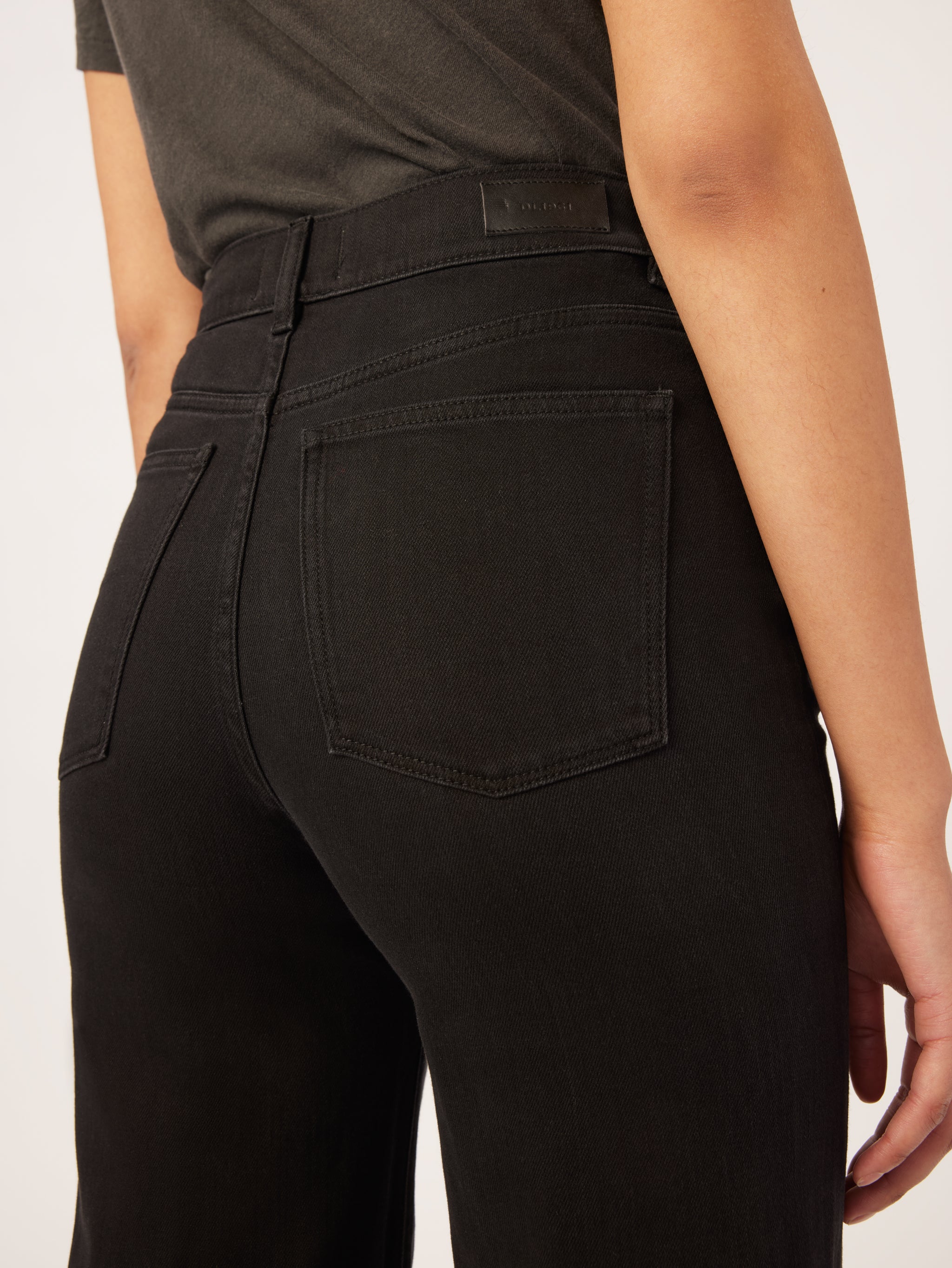Hepburn Wide Leg High Rise Vintage | Jet Black