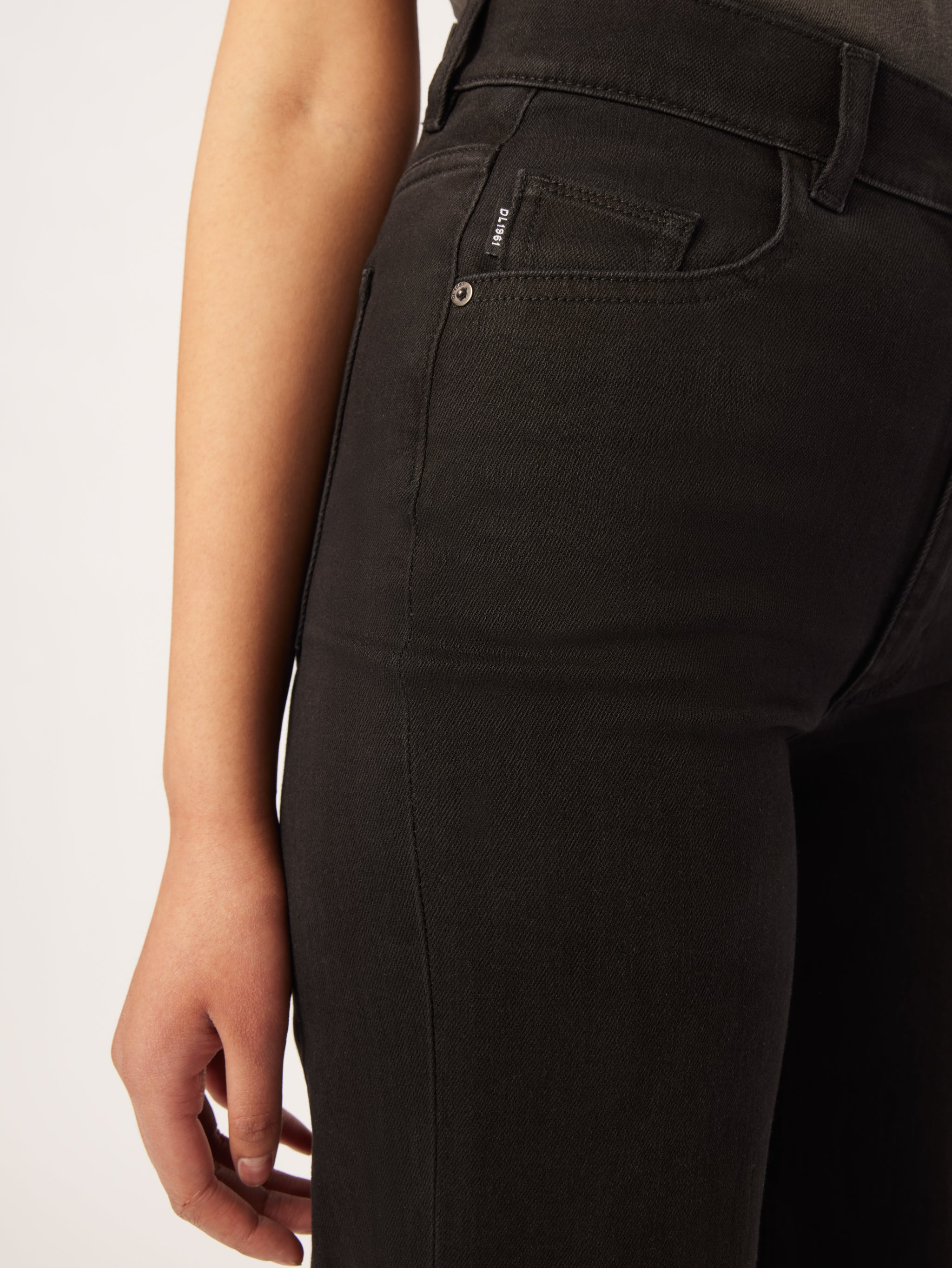 Hepburn Wide Leg High Rise Vintage | Jet Black