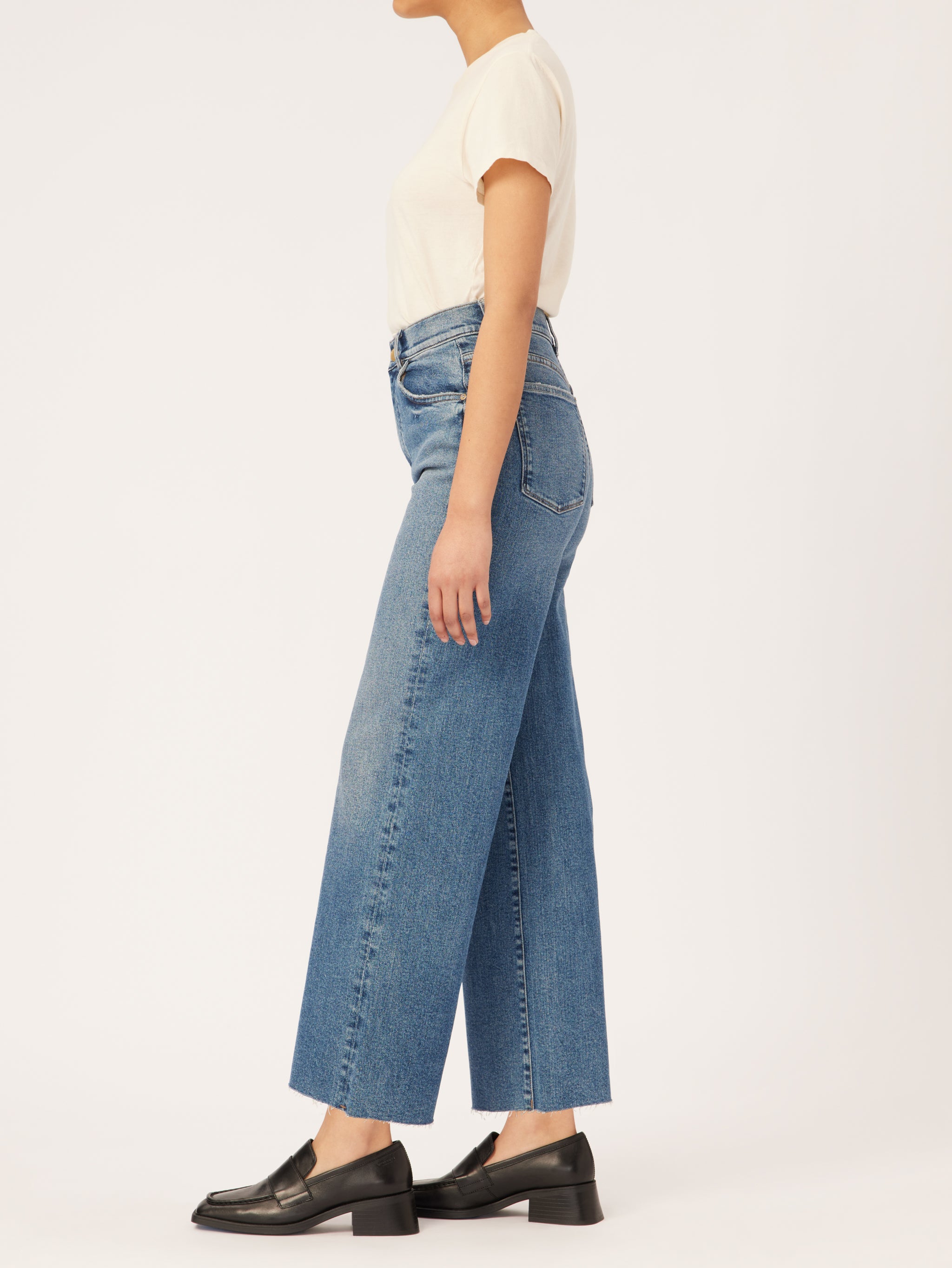 Hepburn Wide Leg High Rise Vintage Jeans | East Lake