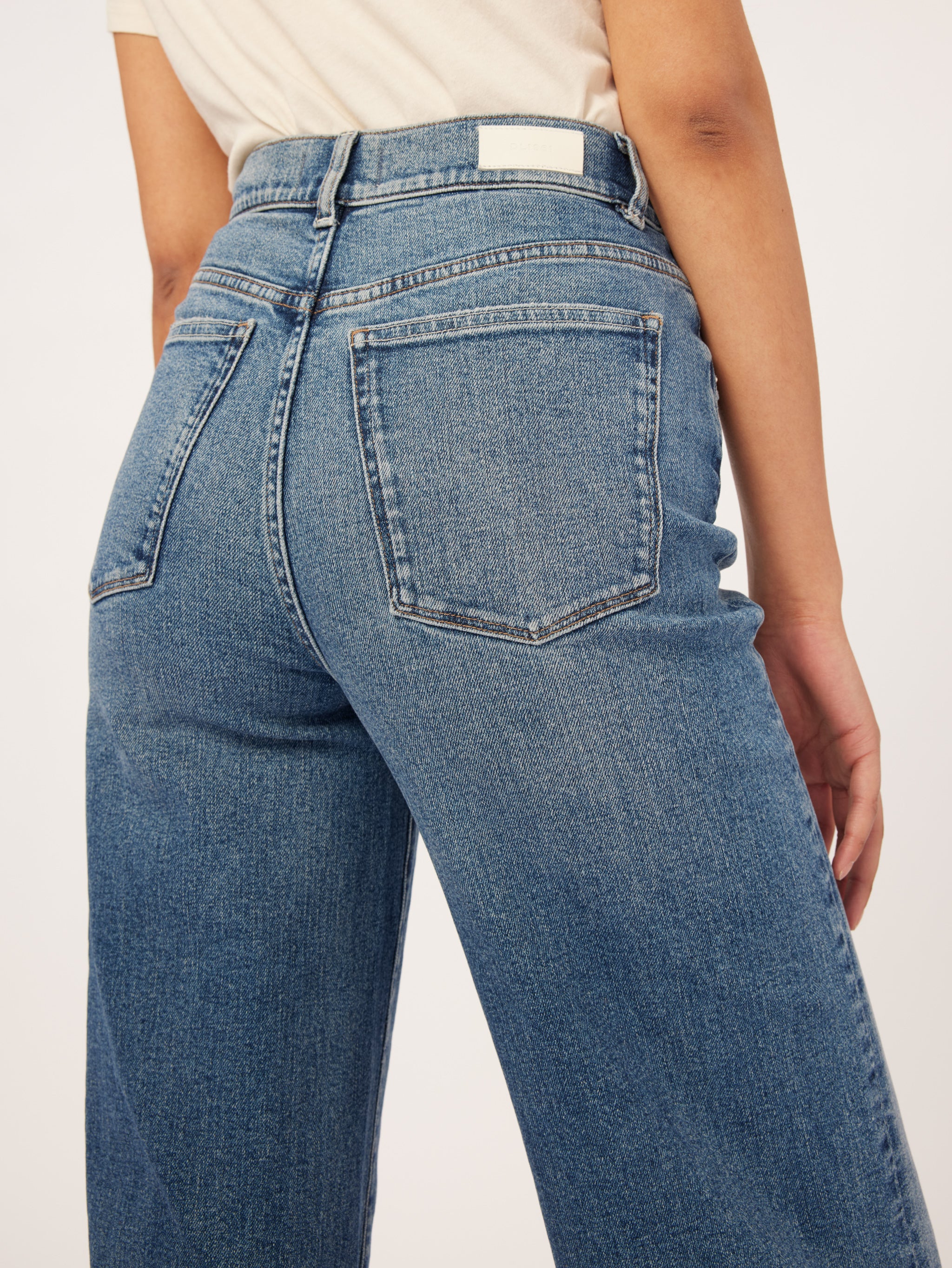 Hepburn Wide Leg High Rise Vintage Jeans | East Lake