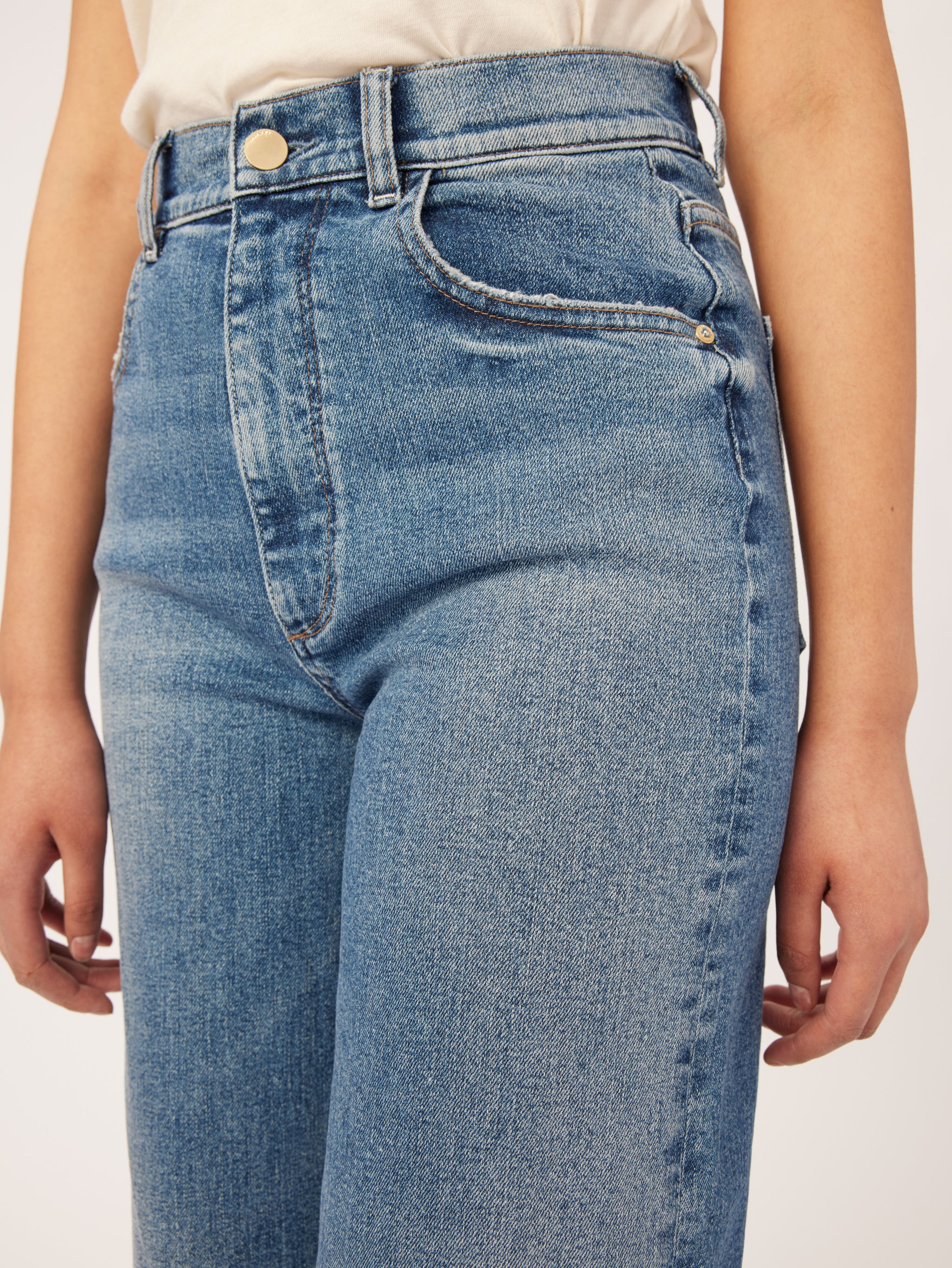 Hepburn Wide Leg High Rise Vintage Jeans | East Lake