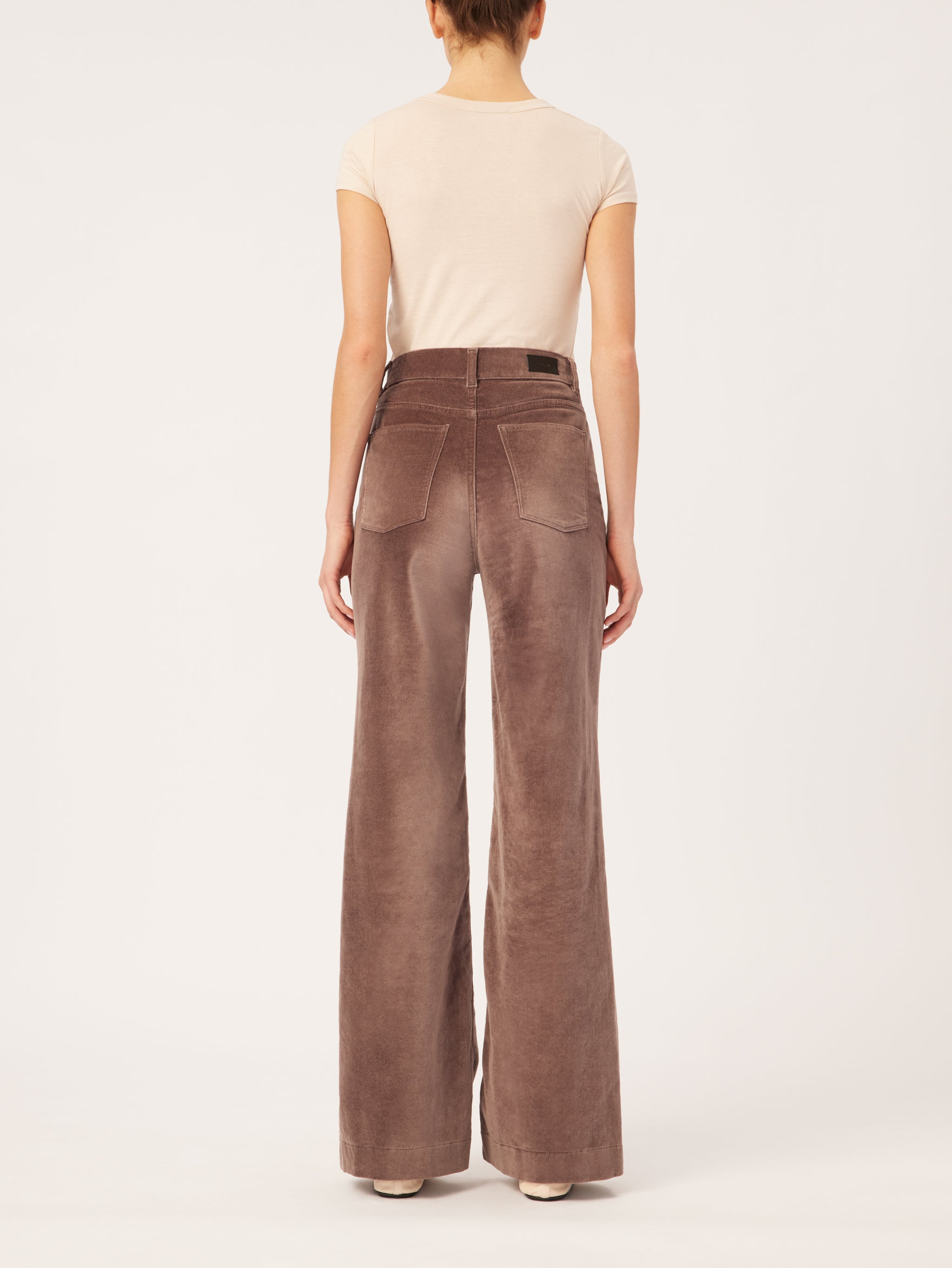 Hepburn Wide Leg  High Rise Vintage 32" | Pearl Grey