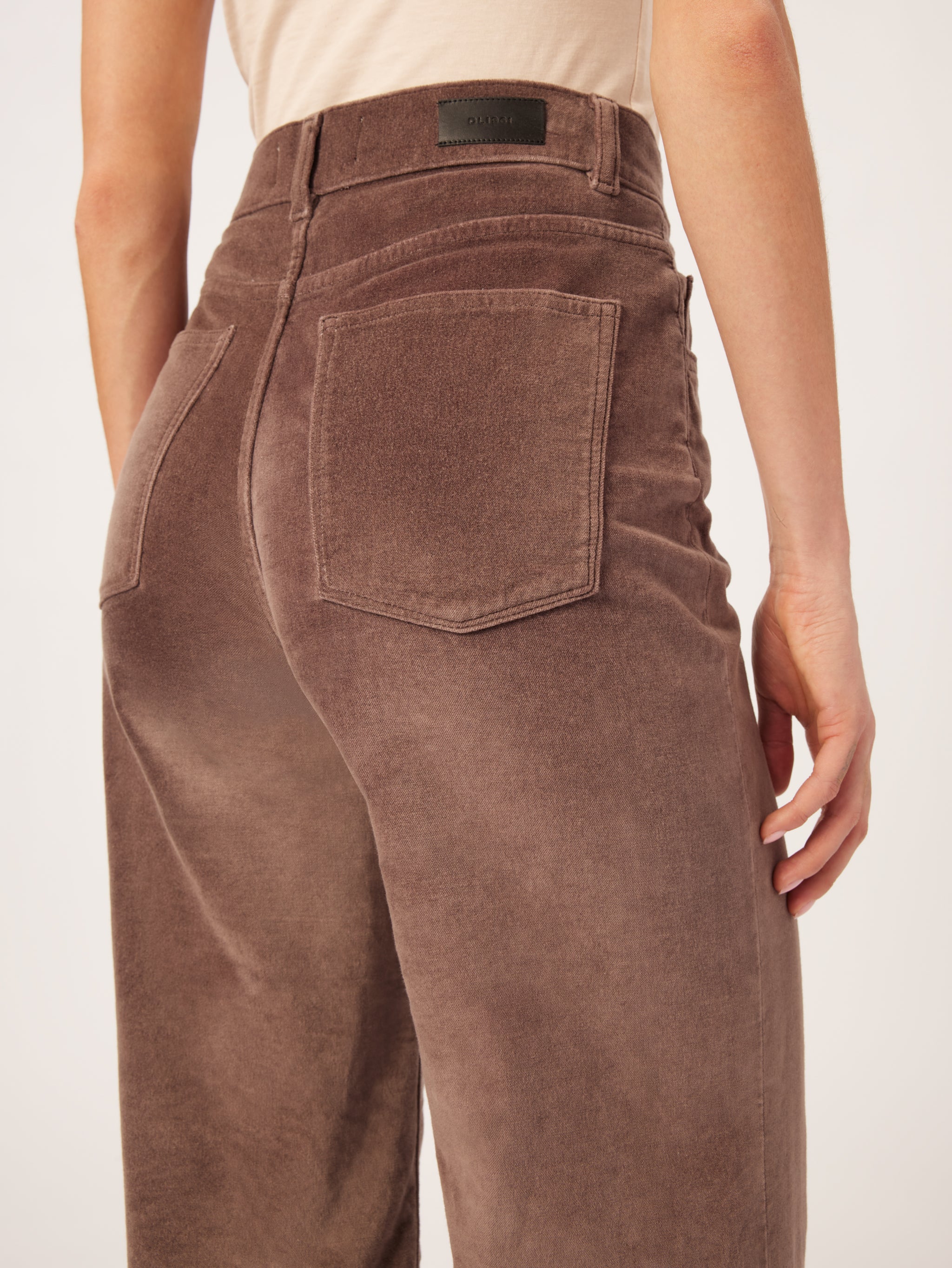 Hepburn Wide Leg  High Rise Vintage 32" | Pearl Grey