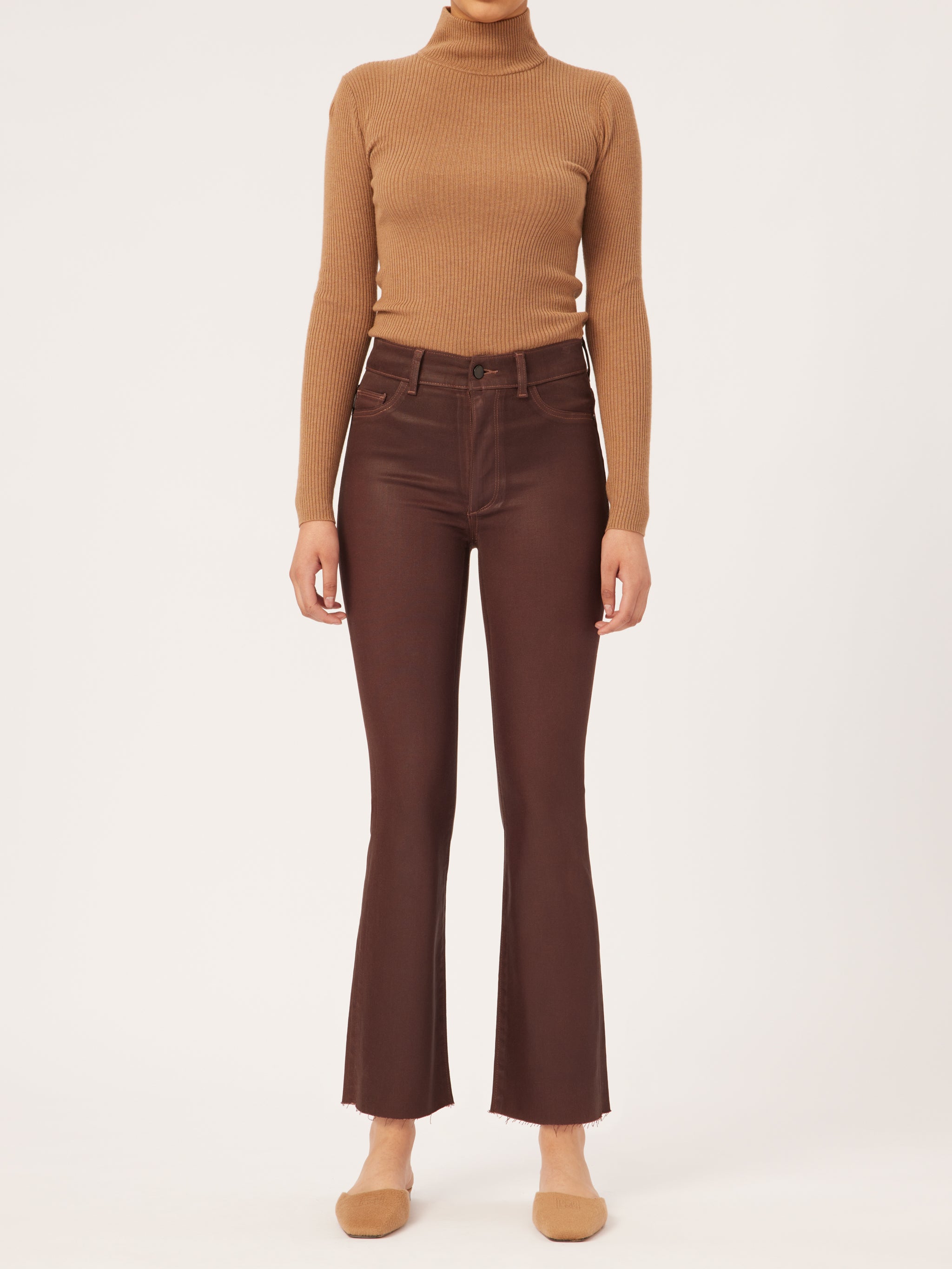 Bridget Boot High Rise Instasculpt Crop | Chocolate