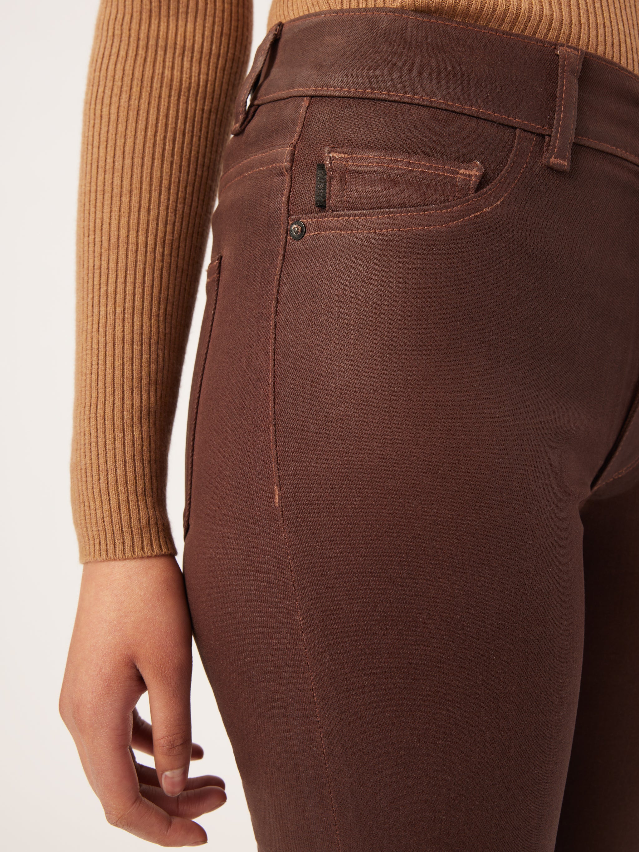 Bridget Boot High Rise Instasculpt Crop | Chocolate