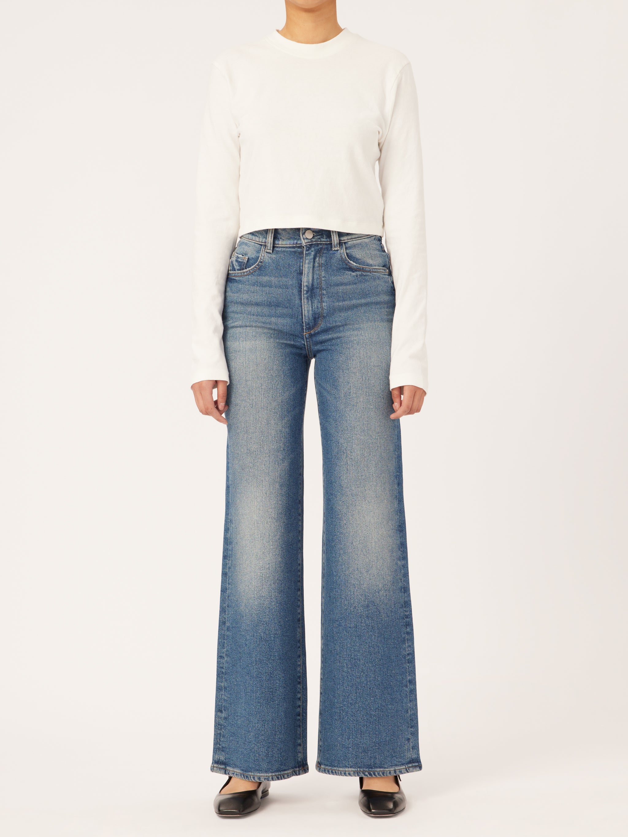 Hepburn Wide Leg  High Rise Vintage 32" | East Lake