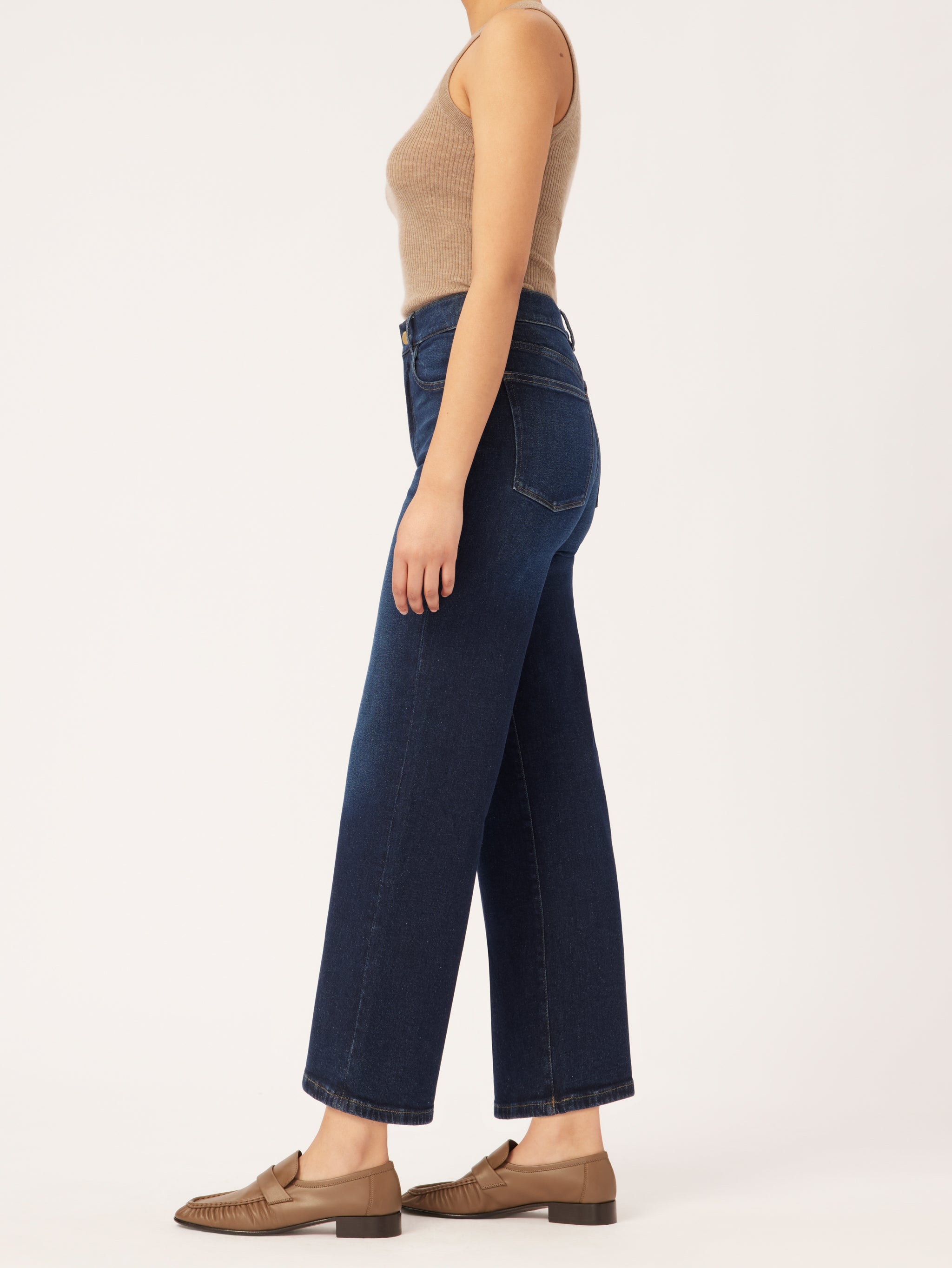 Hepburn Wide Leg High Rise Vintage Jeans