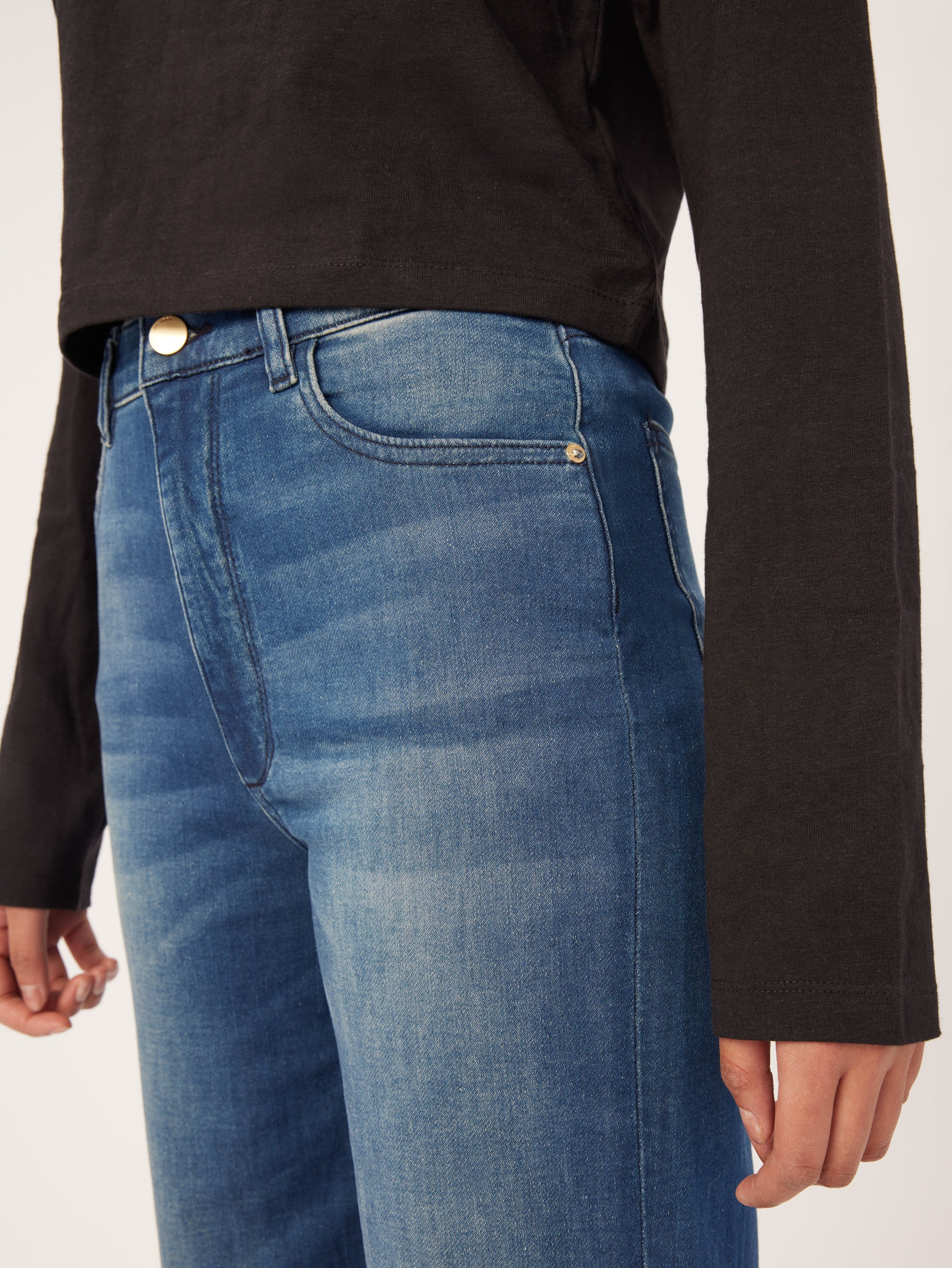 Hepburn Wide Leg  High Rise Vintage 32" | Orlena