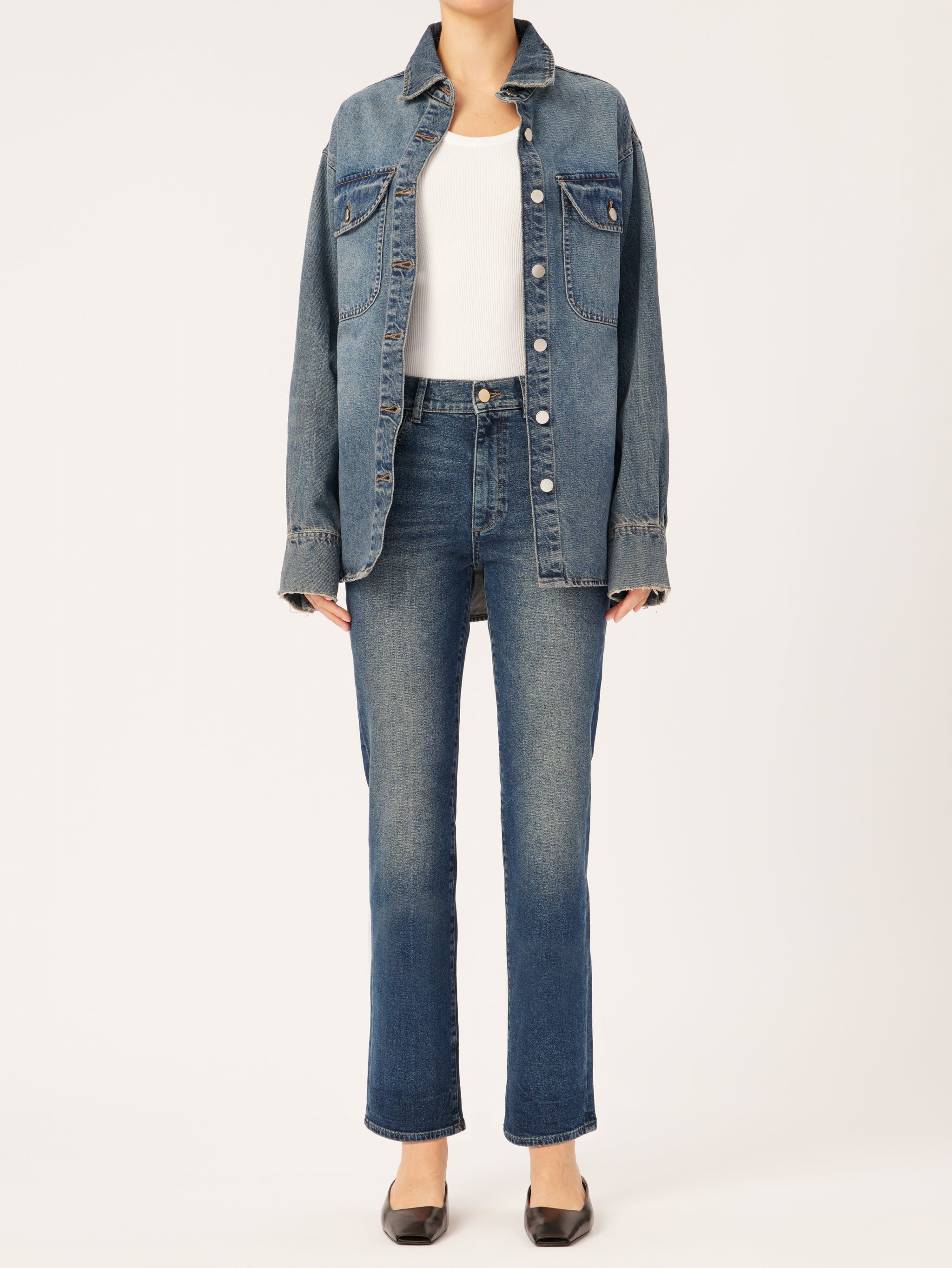 Patti Straight High Rise Vintage 27" | Fisher