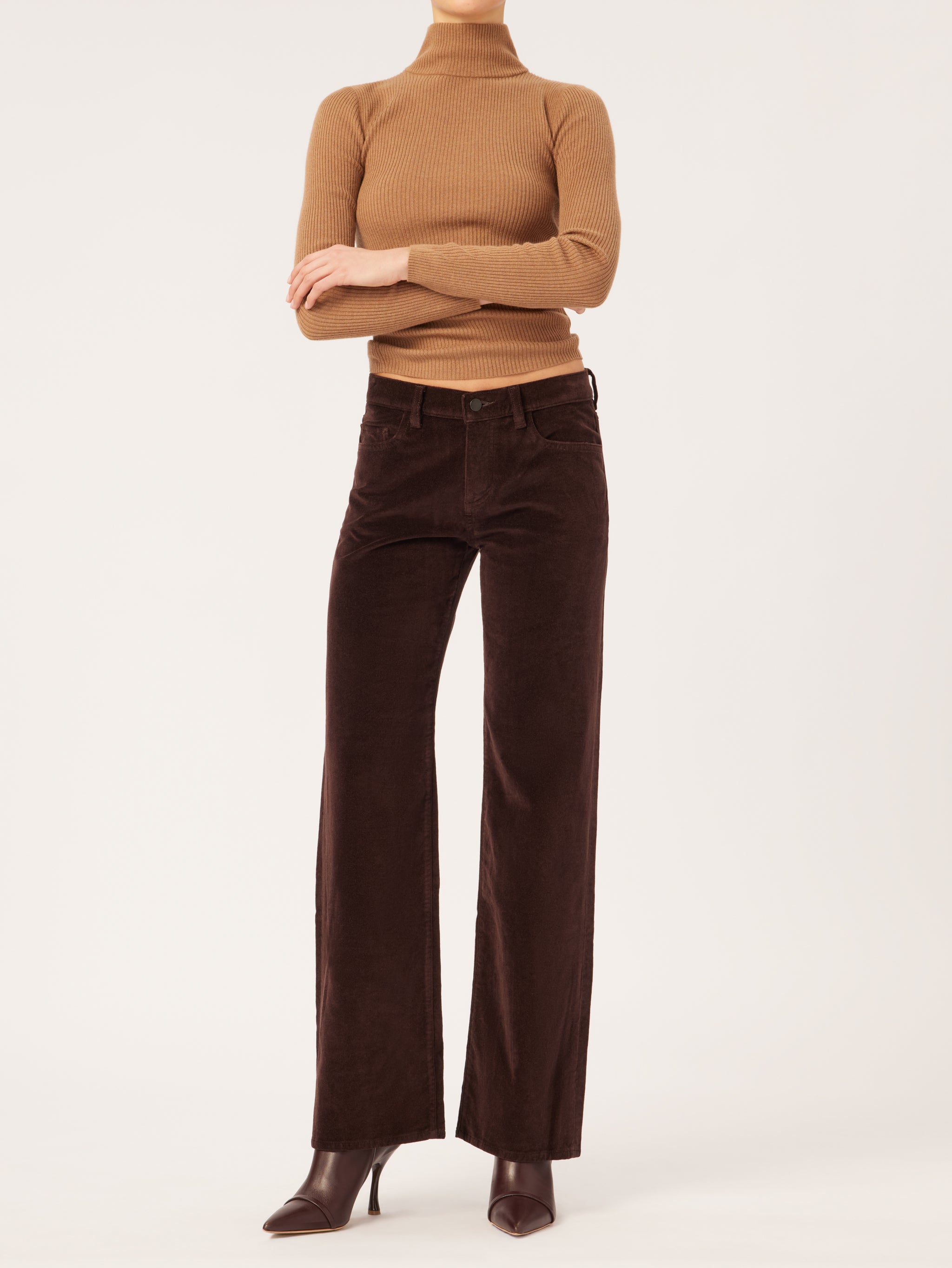 Drue Straight Low Rise Vintage | Dark Mocha