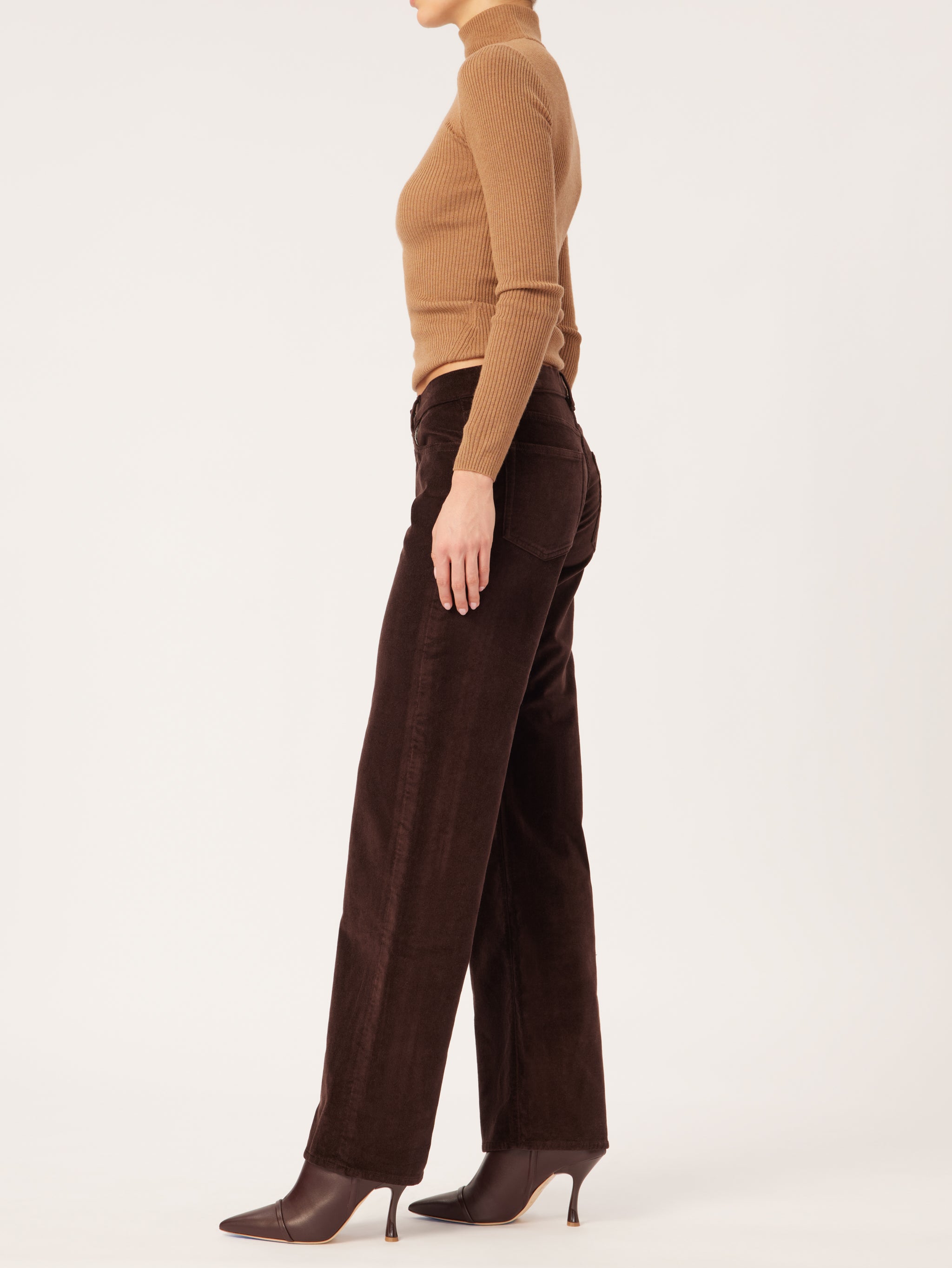 Drue Straight Low Rise Vintage | Dark Mocha