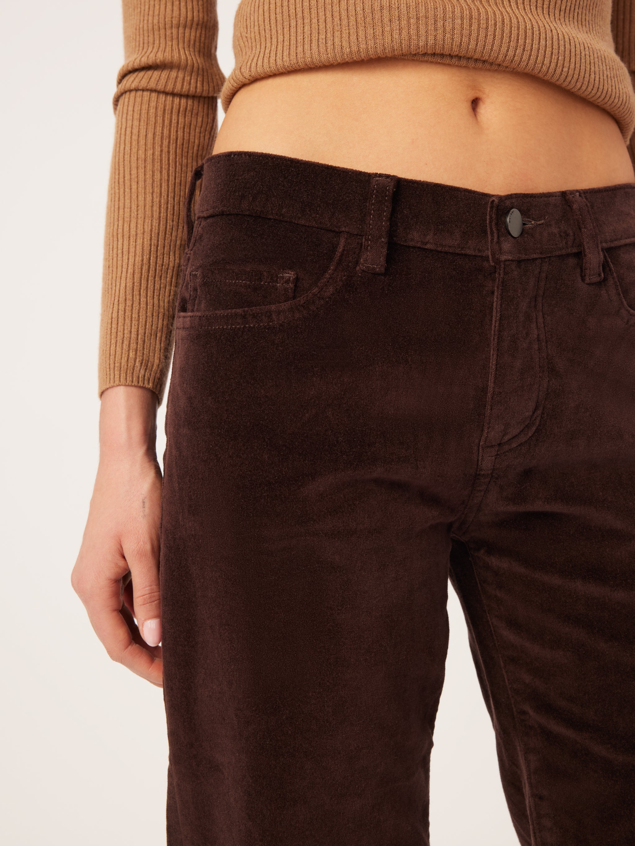 Drue Straight Low Rise Vintage | Dark Mocha