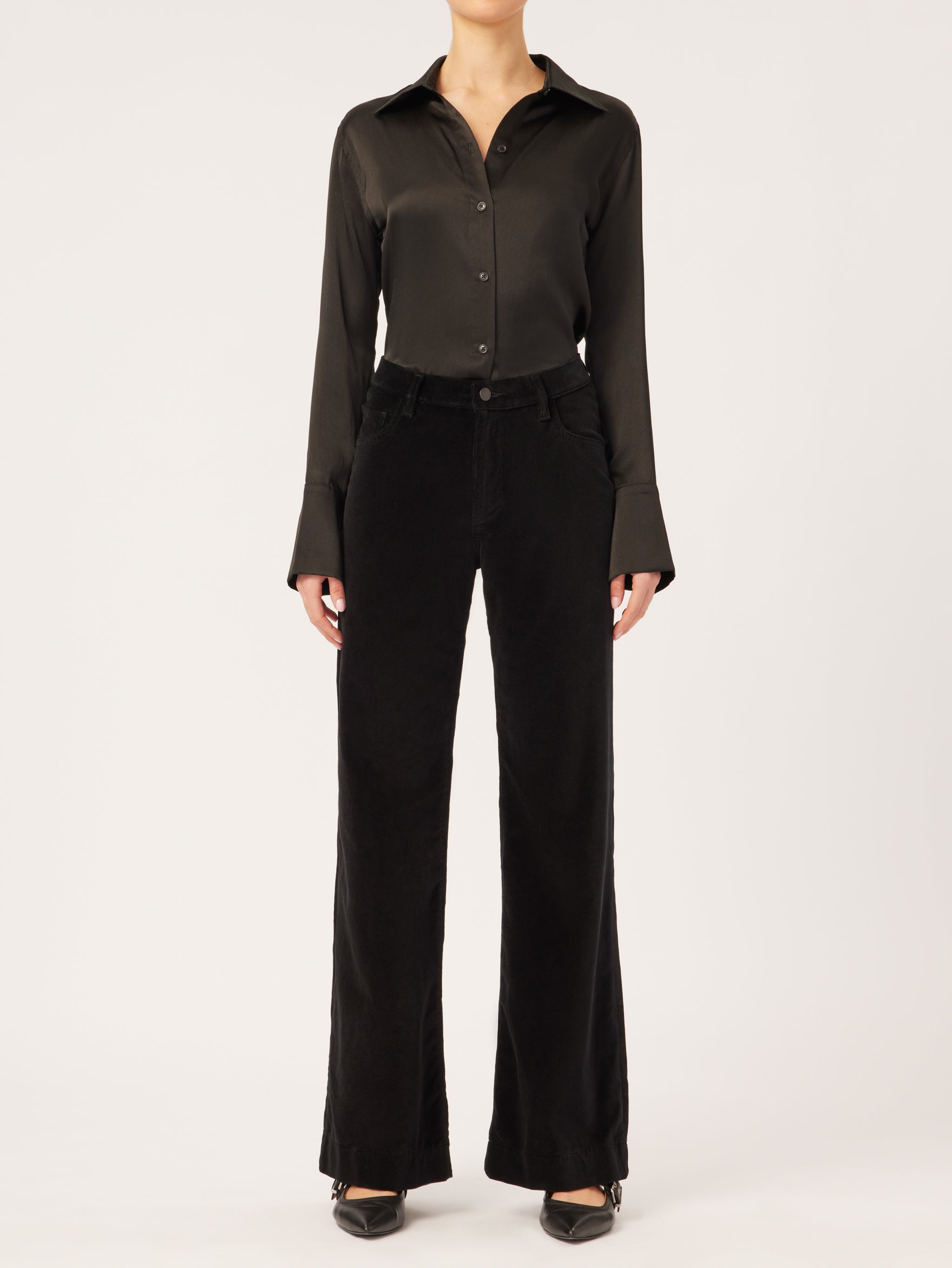 Hepburn Wide Leg  High Rise Vintage 32" | Voodoo