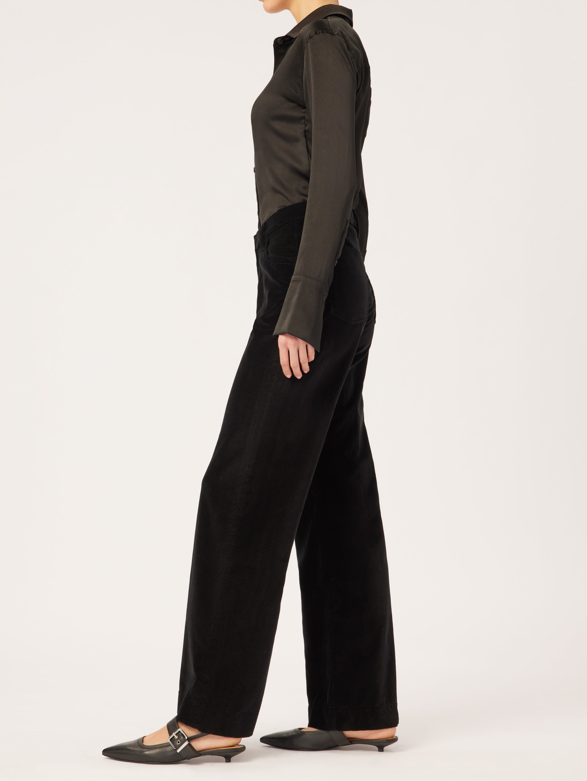 Hepburn Wide Leg  High Rise Vintage 32" | Voodoo