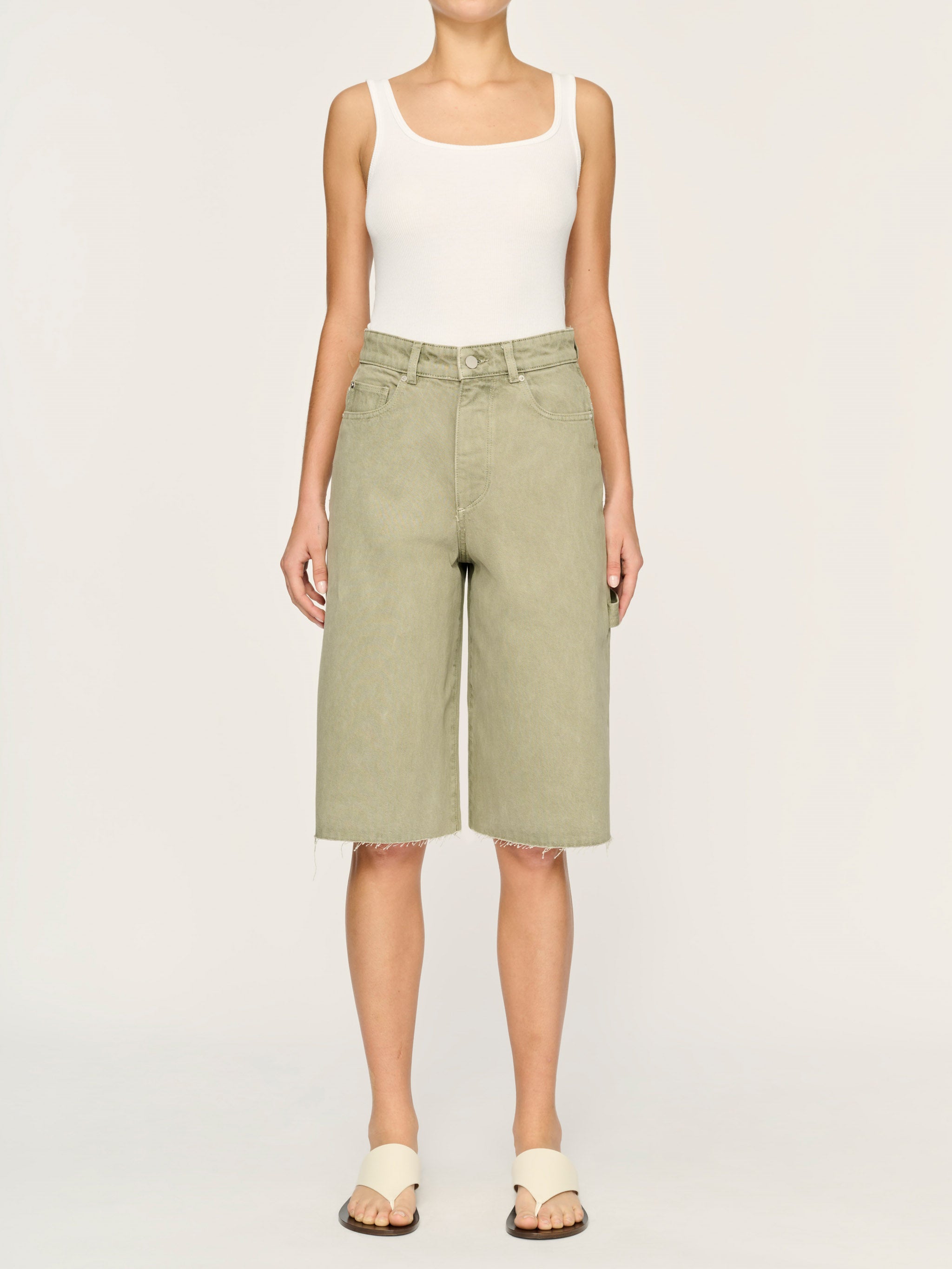 Lucila Jean Short Ultra High Rise 15" | Alpine Green – DL1961